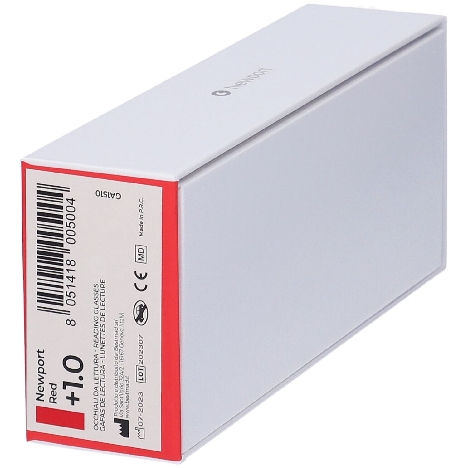 Occhiali da Lettura Glassio Newport Colore Rosso Gradazione +1,0