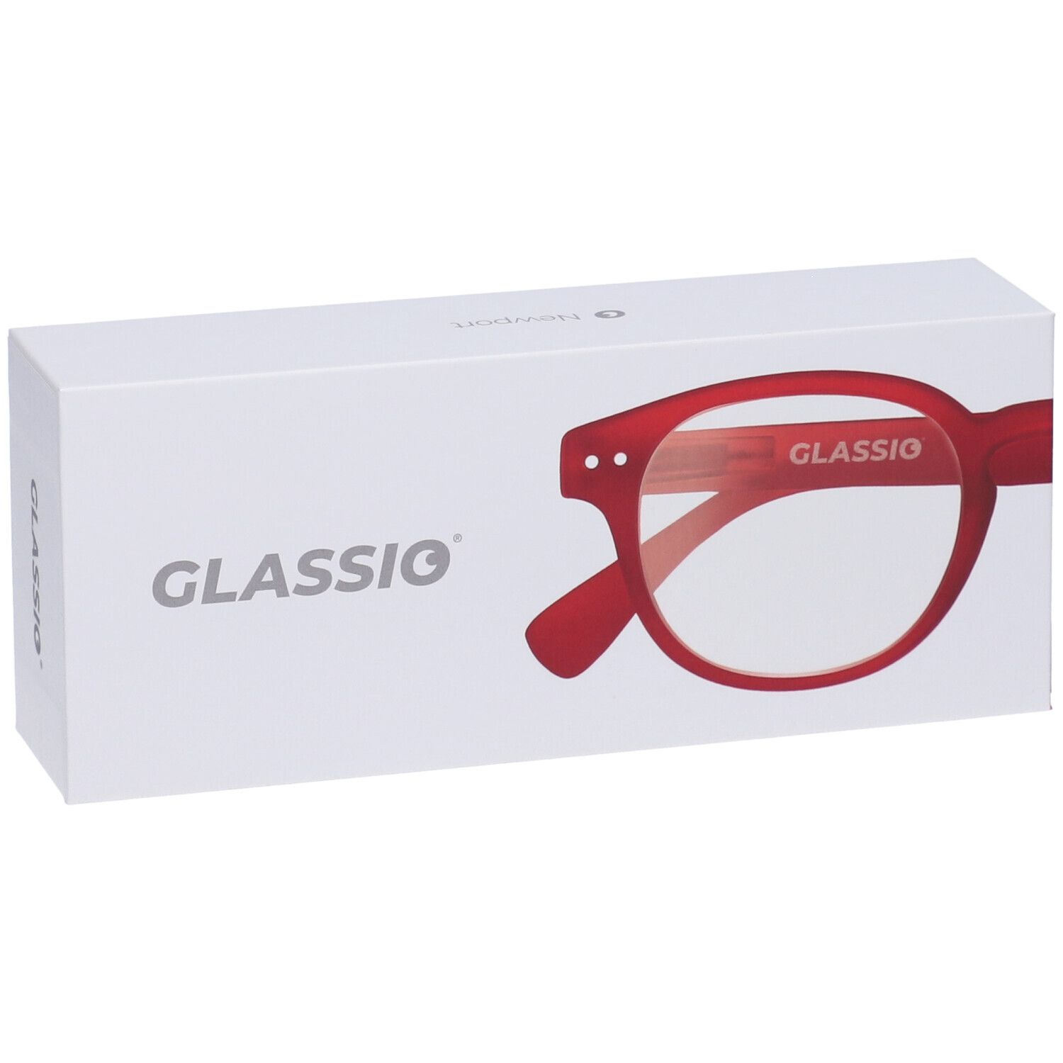 Occhiali da Lettura Glassio Newport Colore Rosso Gradazione +1,0
