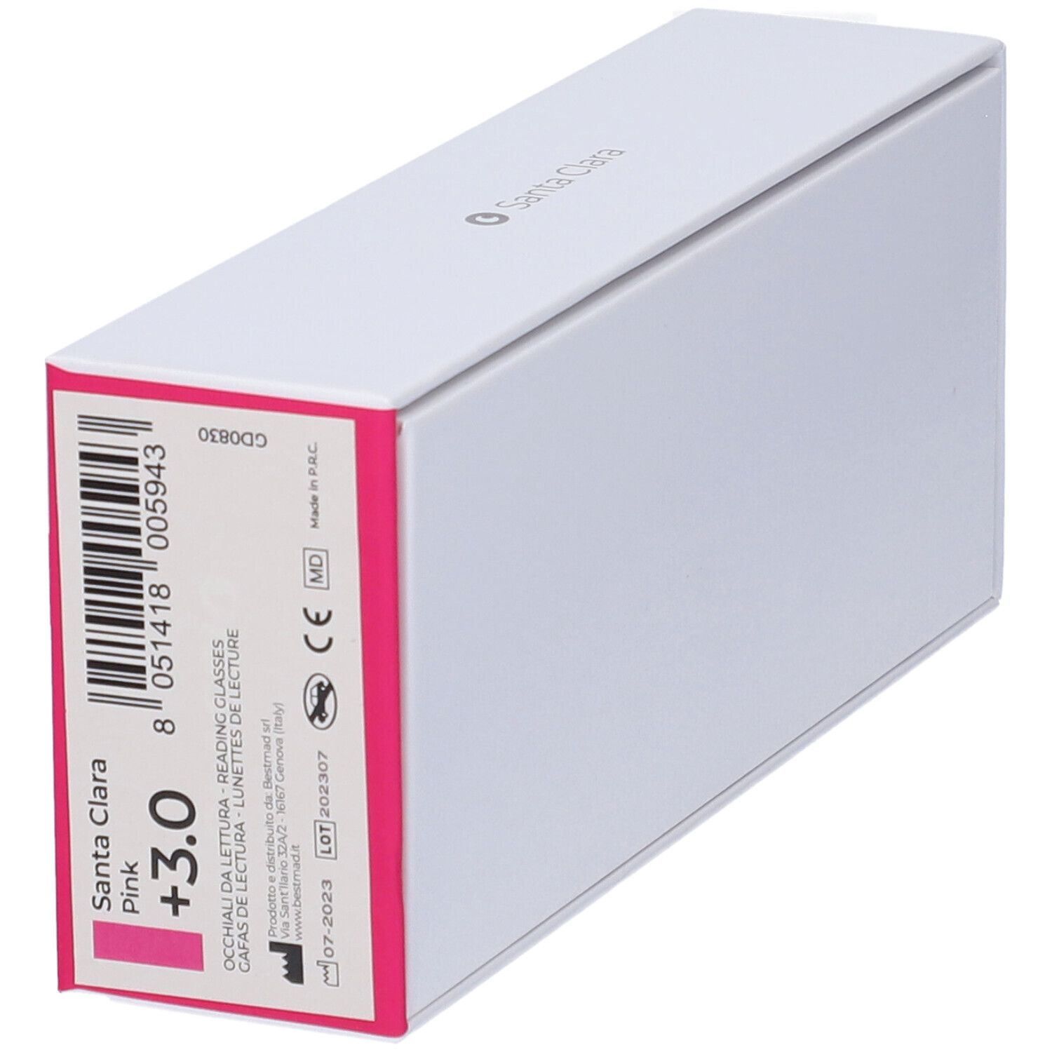 Occhiali da Lettura Glassio Santa Clara Colore Rosa Gradazione +3,0
