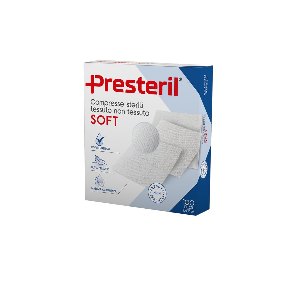 PRESTERIL Compresse sterili TNT 10x10 cm