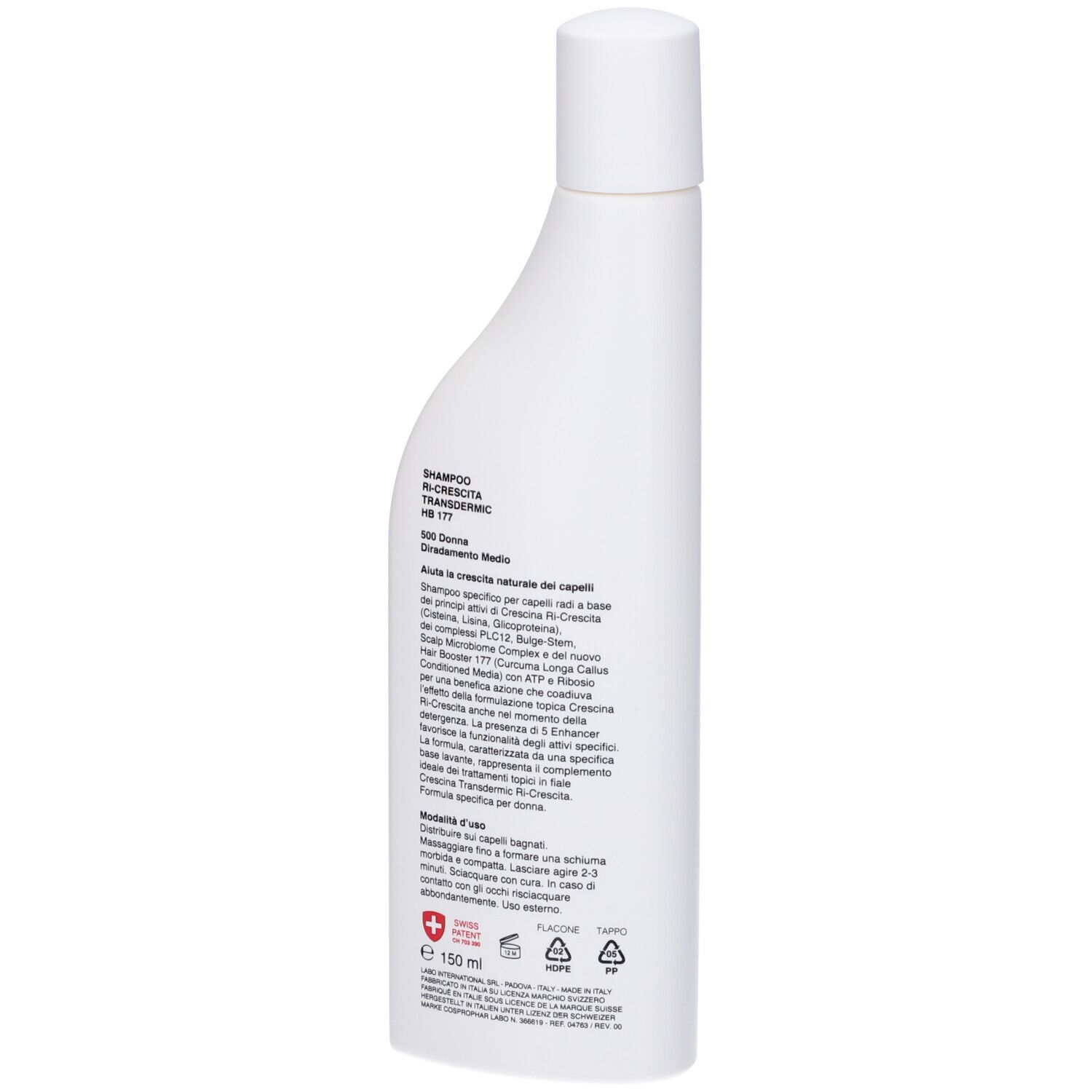 Labo Crescina Shampoo Ri-Crescita HB 177 Formula 500 Donna