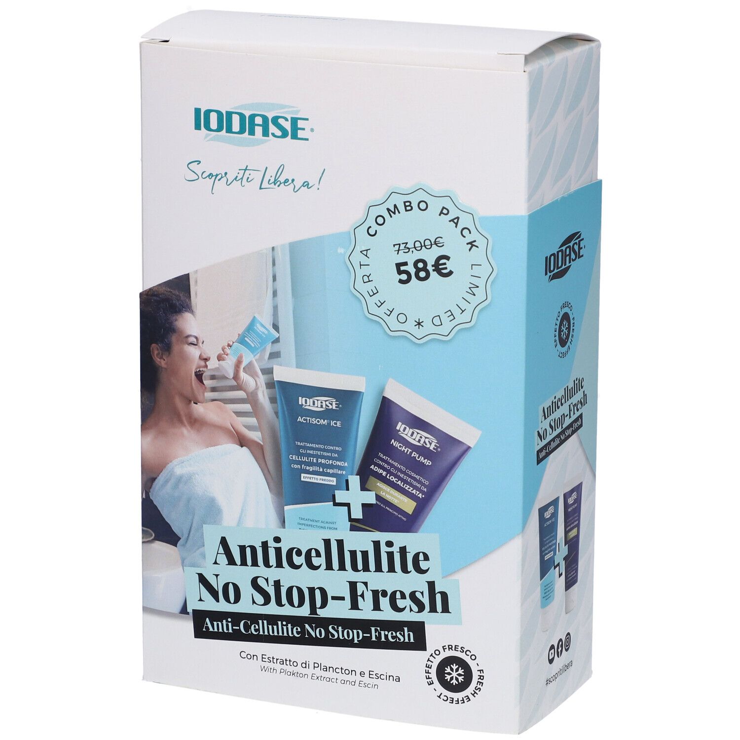No Stop Anti Cellulite Fresco Con Actisom Ice + Night Pump