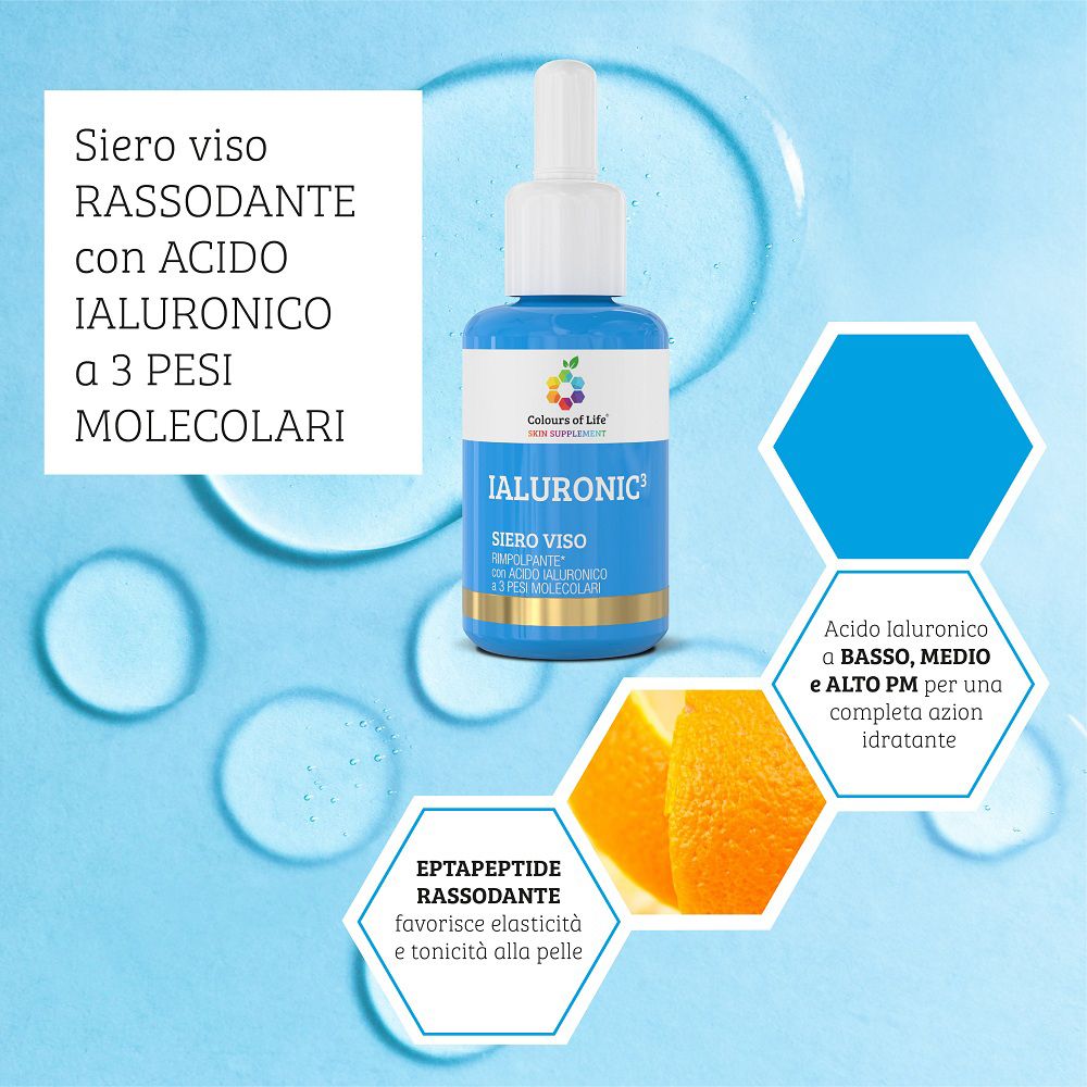 Siero viso con acido ialuronico ed estratti.