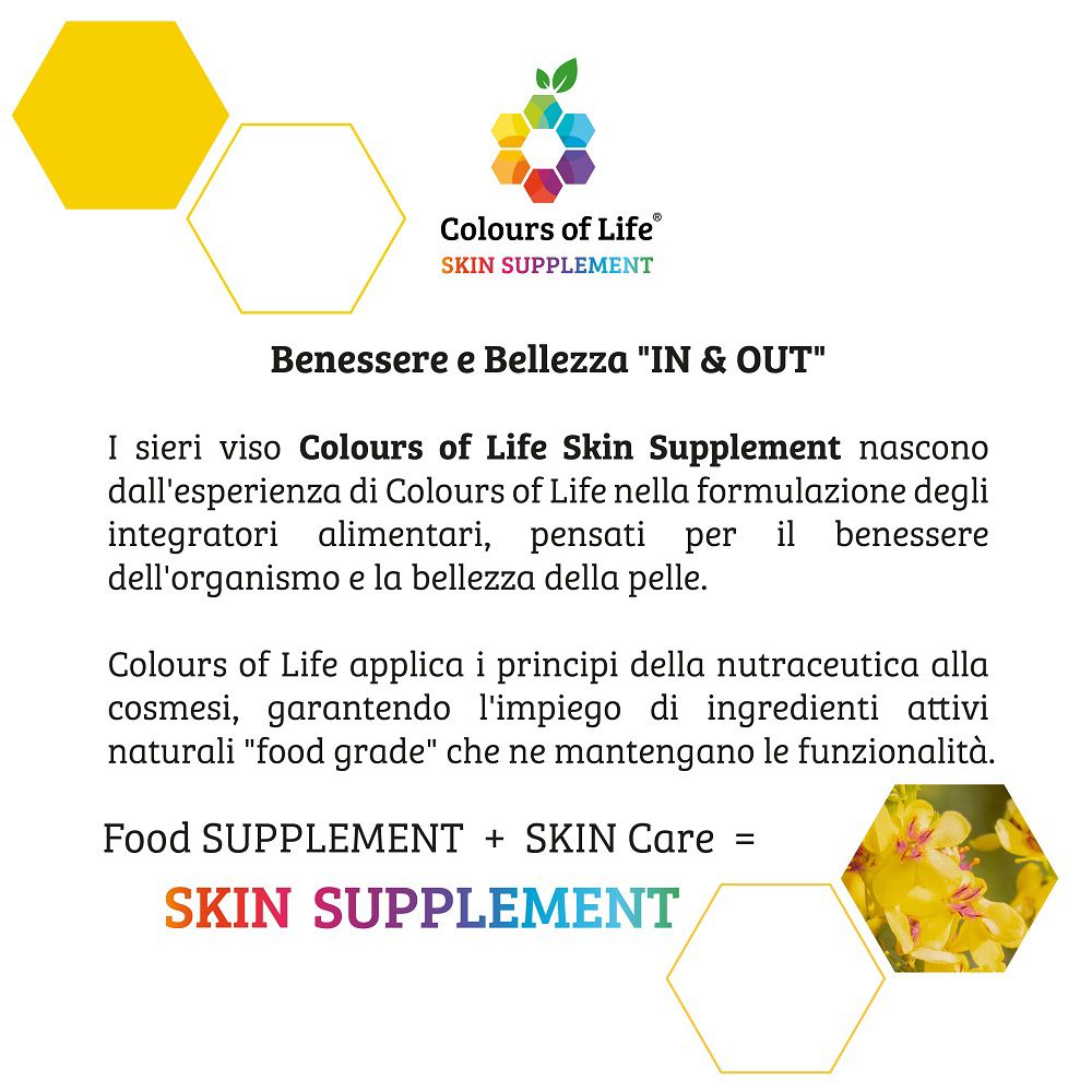 Colours of Life Skin Supplement: filosofia e approccio al prodotto.