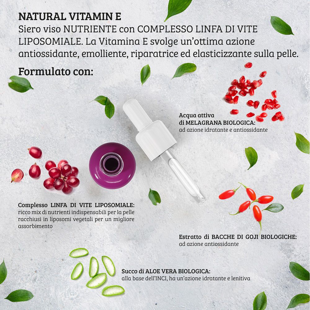 Siero viso con melograno, bacche di goji e aloe vera.