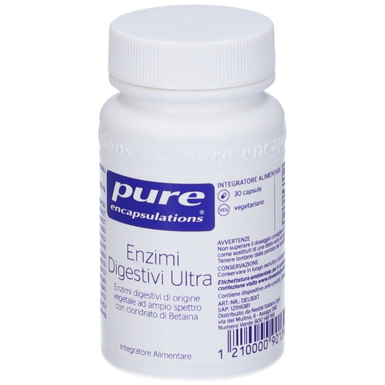 Pure Encapsulations Enzimi Digestivi Ultra 30 Capsule