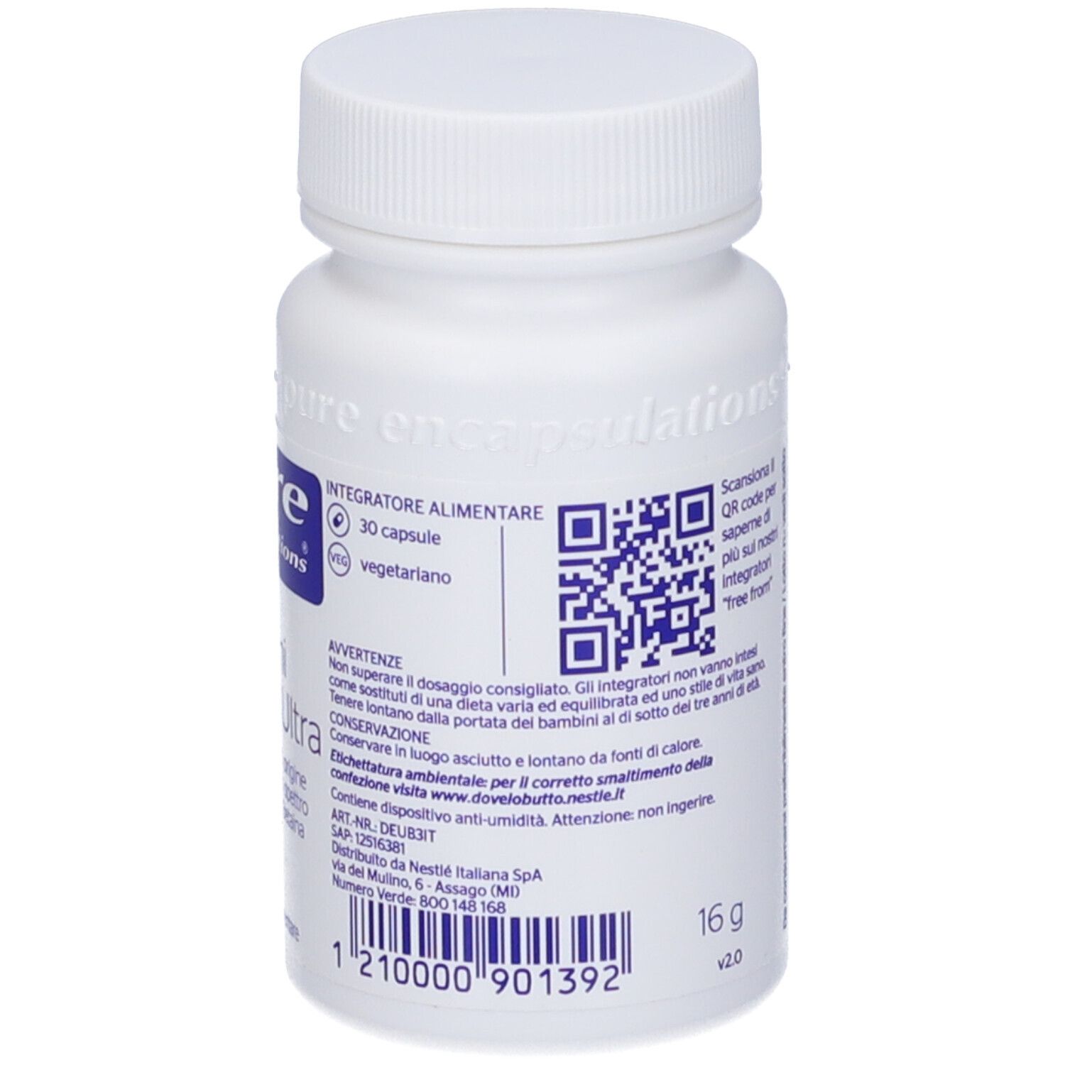 Pure Encapsulations Enzimi Digestivi Ultra 30 Capsule