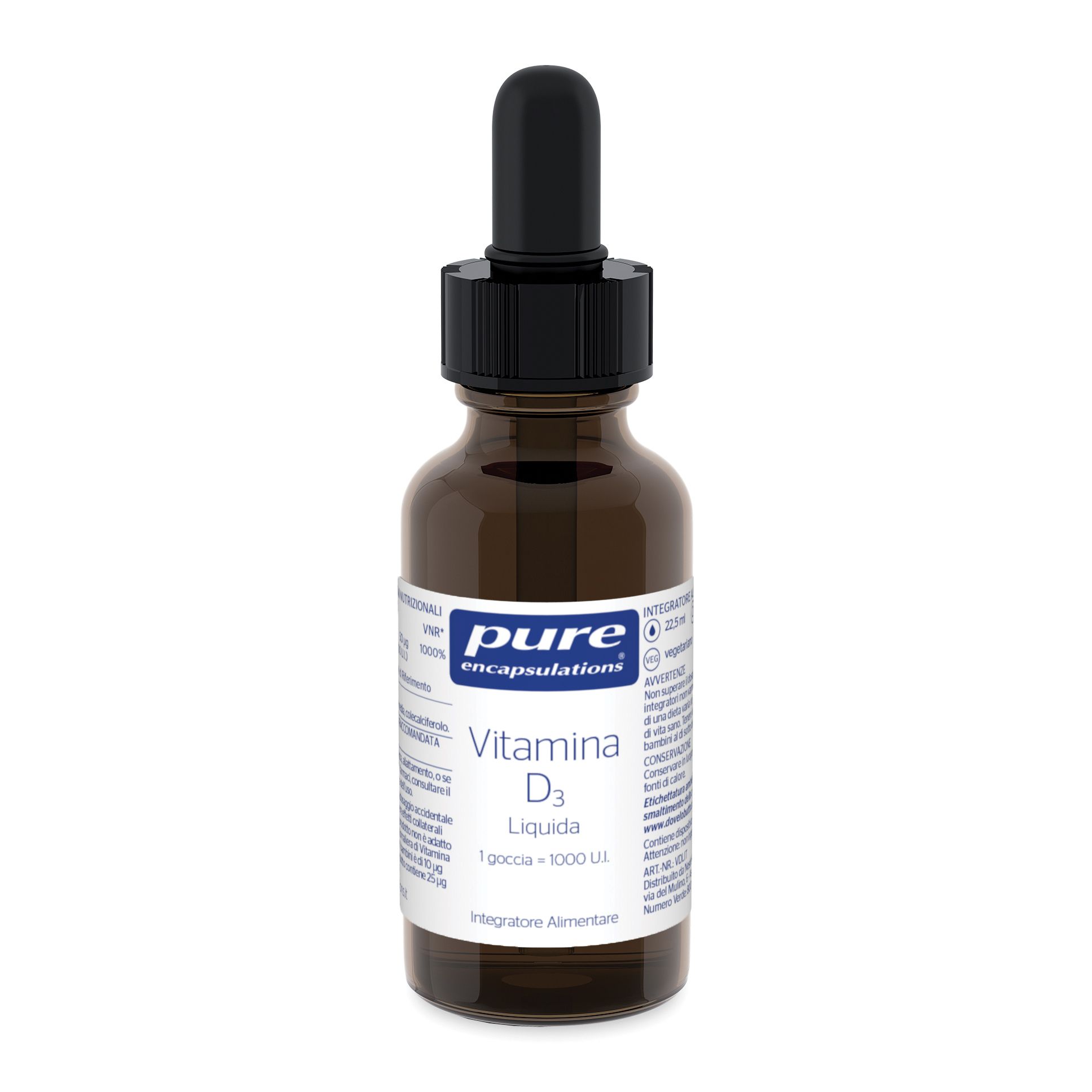 Pure Encapsulations Vitamina D3 Liquida 22,5 Ml