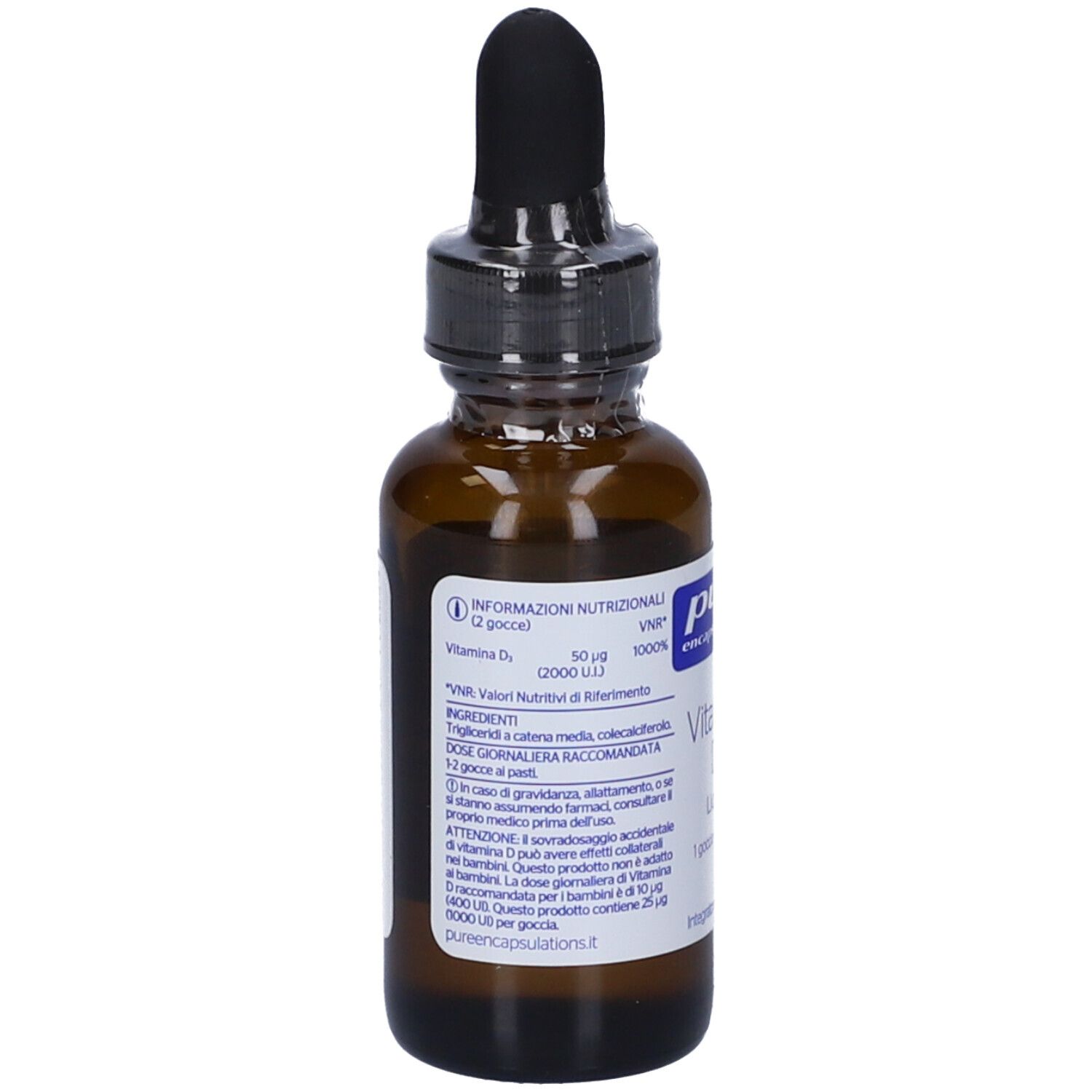 Pure Encapsulations Vitamina D3 Liquida 22,5 Ml