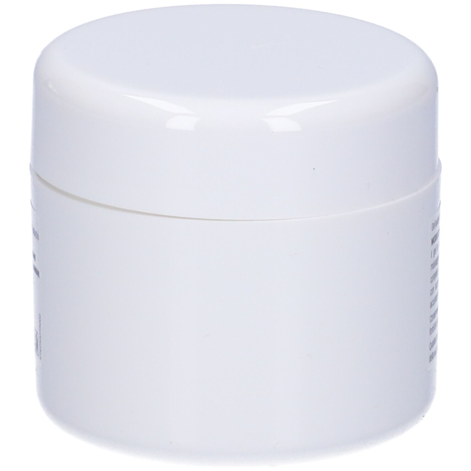 Vasetto bianco con coperchio. Scritta illeggibile. Produttore: Pharmalife Research. Prodotto cosmetico. 150 ml.