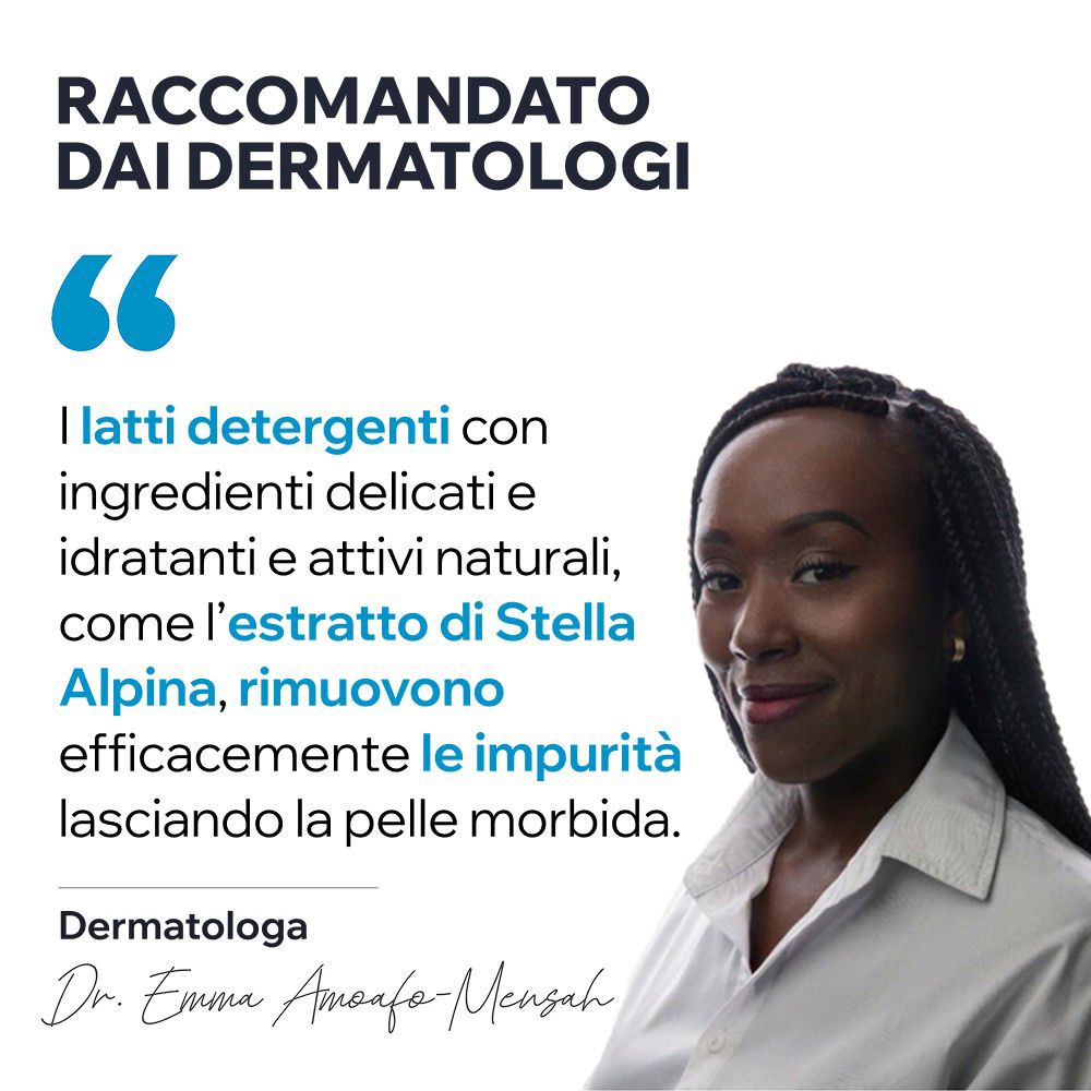 Dermatologa raccomanda Uriage Latte Detergente per pelle morbida.