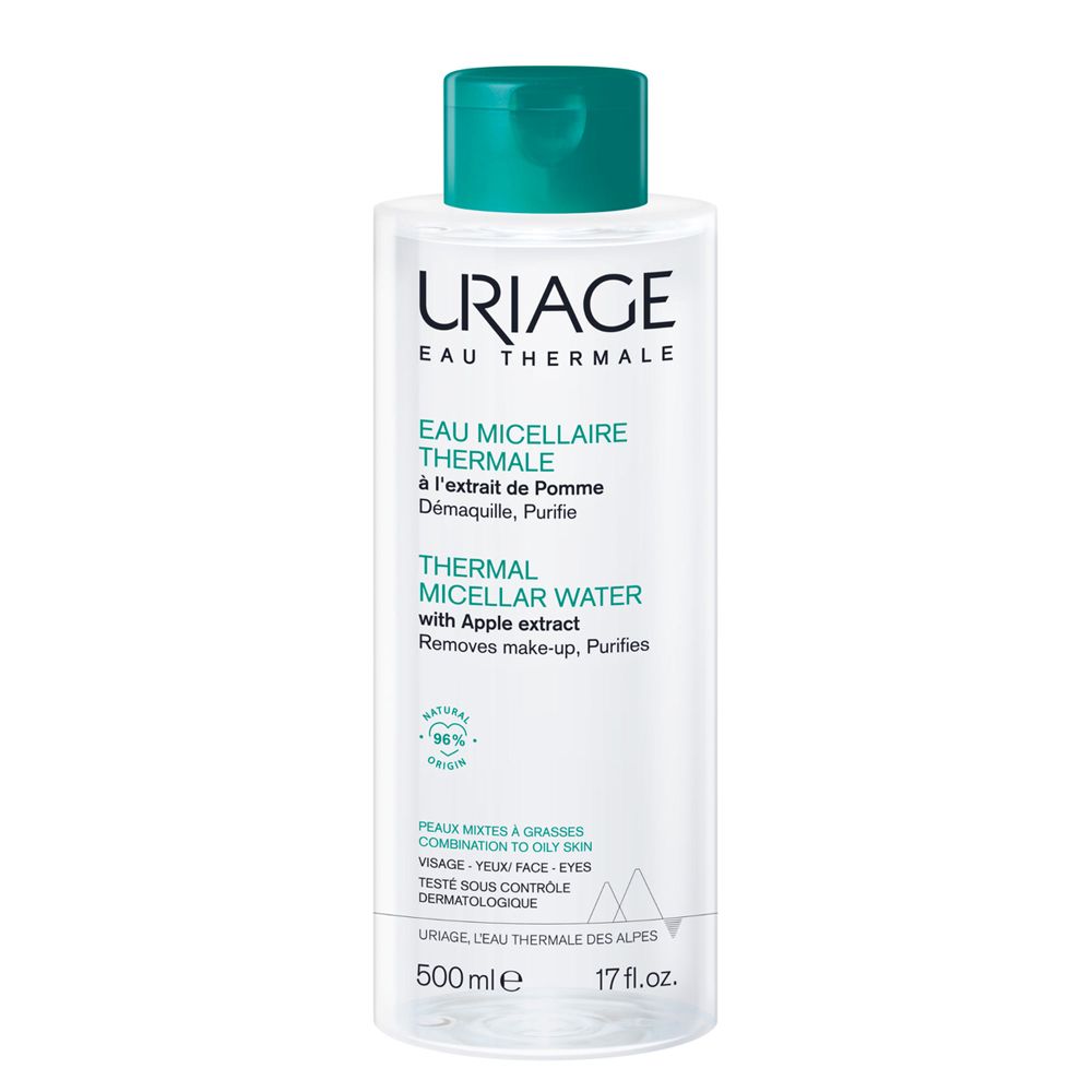 URIAGE Acqua micellare termale pelle mista, grassa, acneica, viso, deterge, strucca e purifica