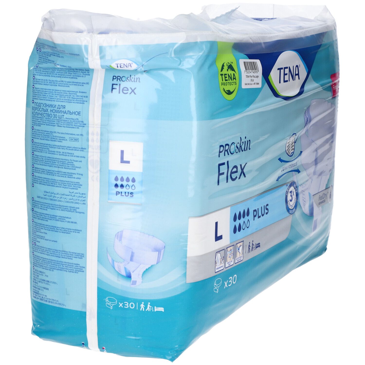 Tena Flex Plus Pannolone per Incontinenza Misura L