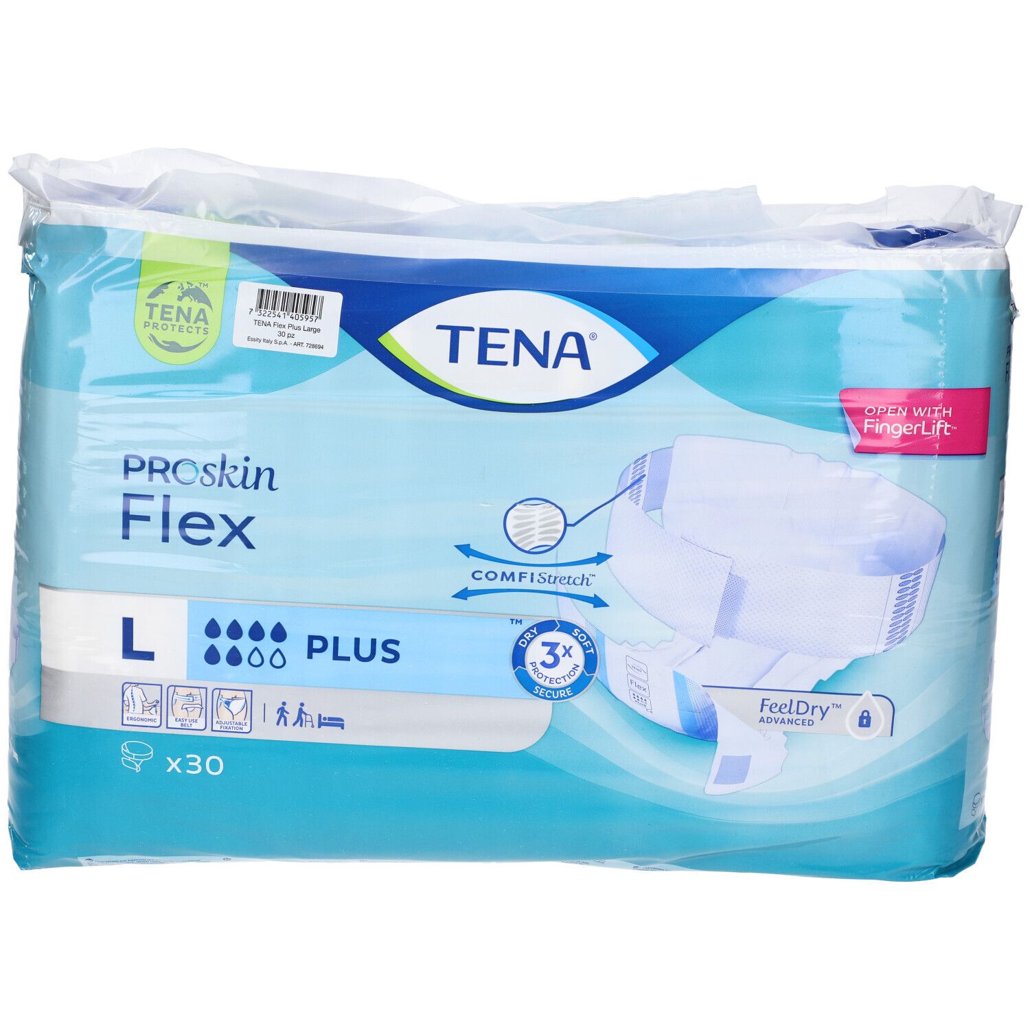 Tena Flex Plus Pannolone per Incontinenza Misura L