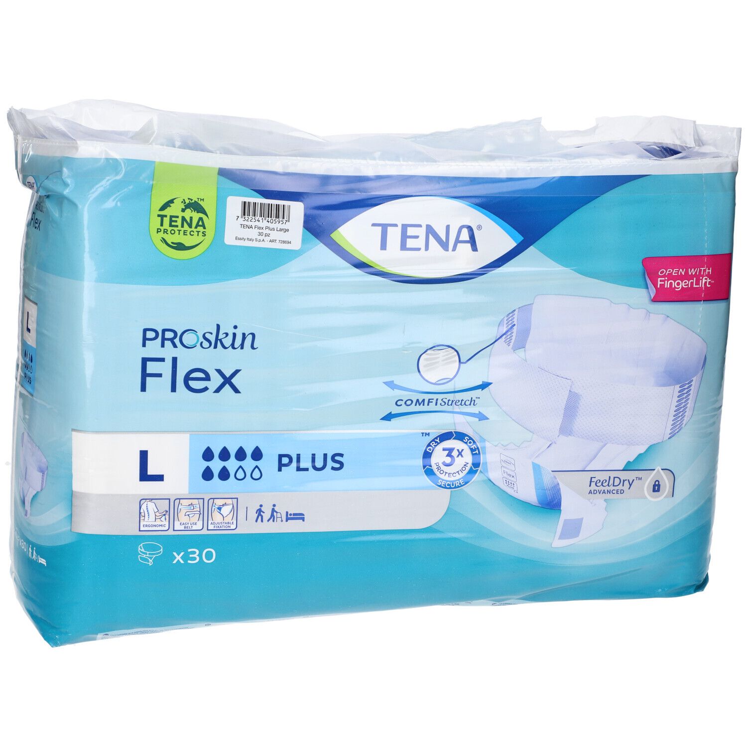 Tena Flex Plus Pannolone per Incontinenza Misura L