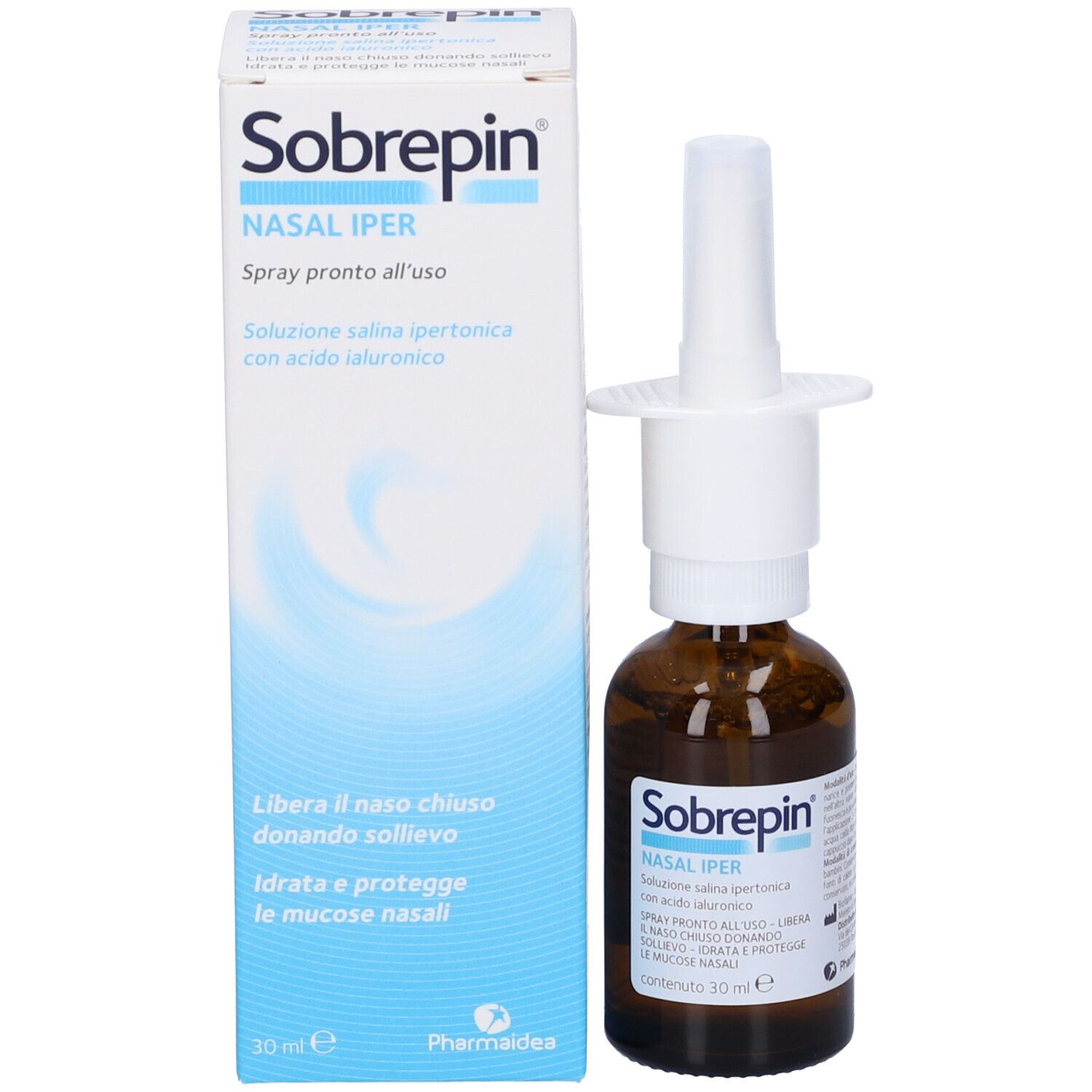 Sobrepin Nasal Iper Soluzione Ipertonica Spray Estratti Naturali 30 Ml