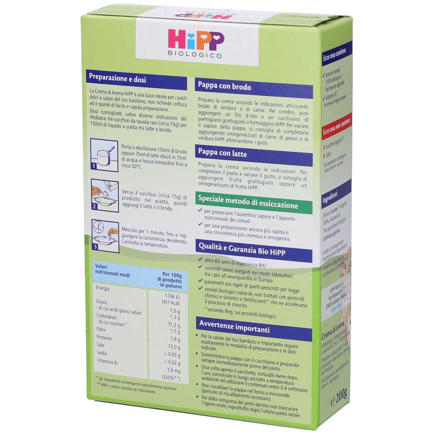 Hipp Bio Crema Cereali Avena