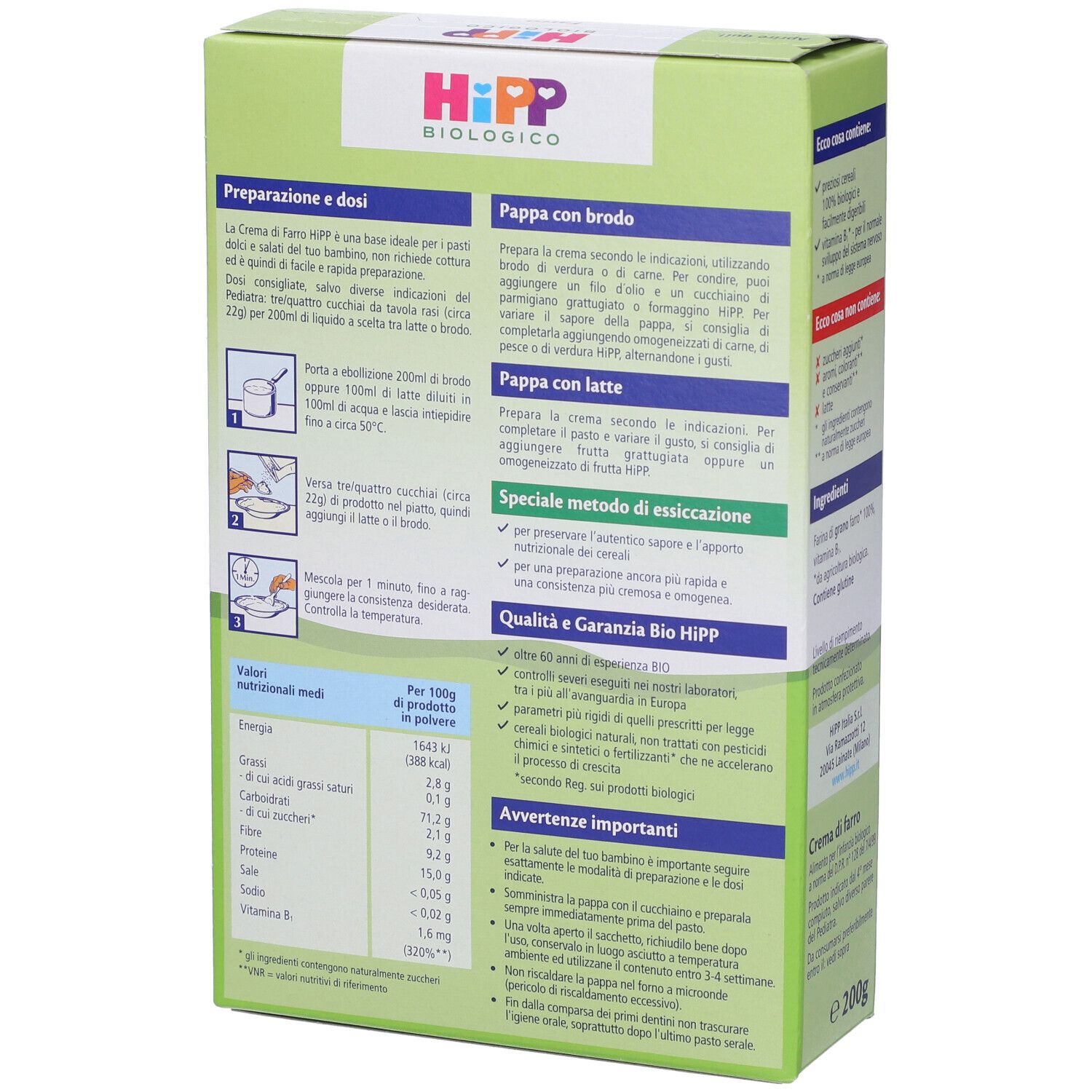 Hipp Bio Crema Cereali Farro