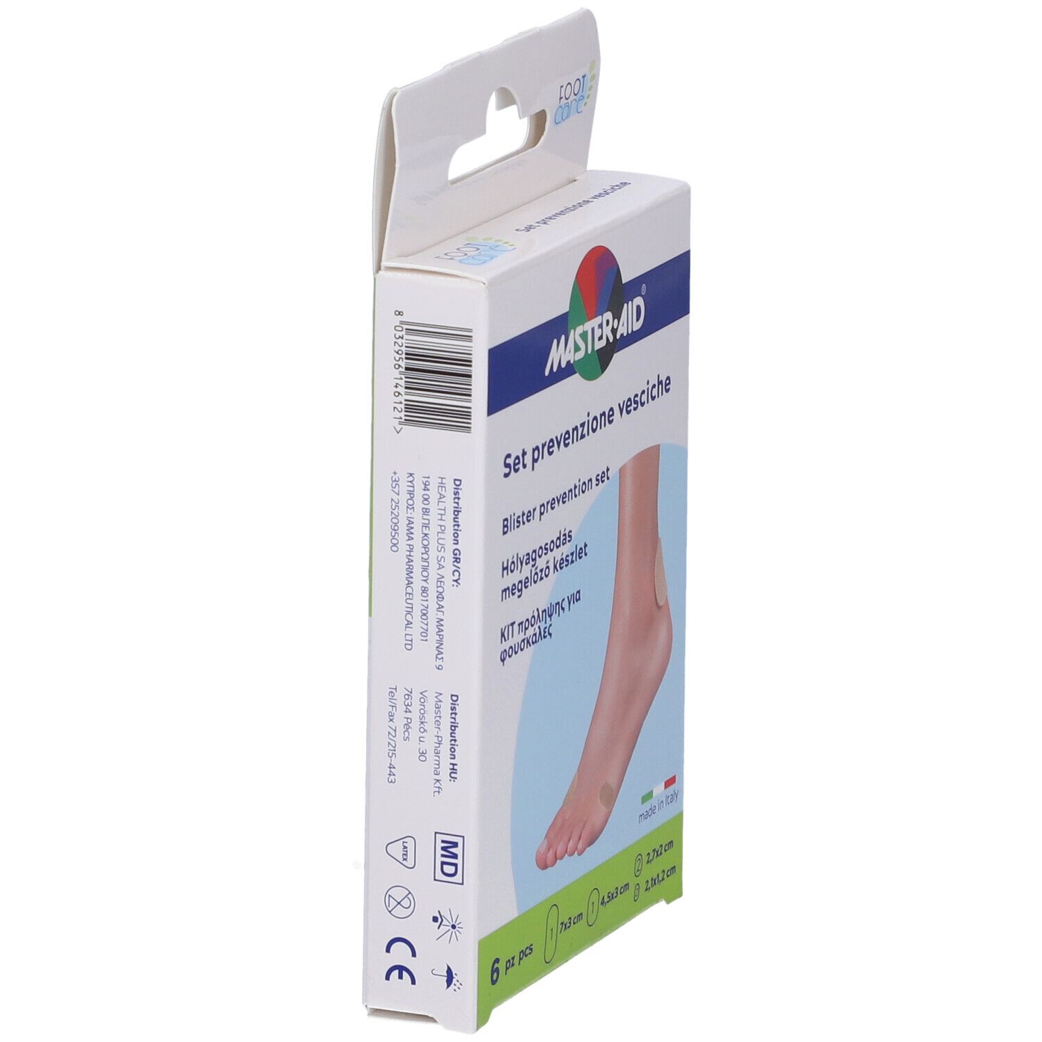 Protezione Vesciche Master-Aid Footcare Mix 6 Pezzi A3