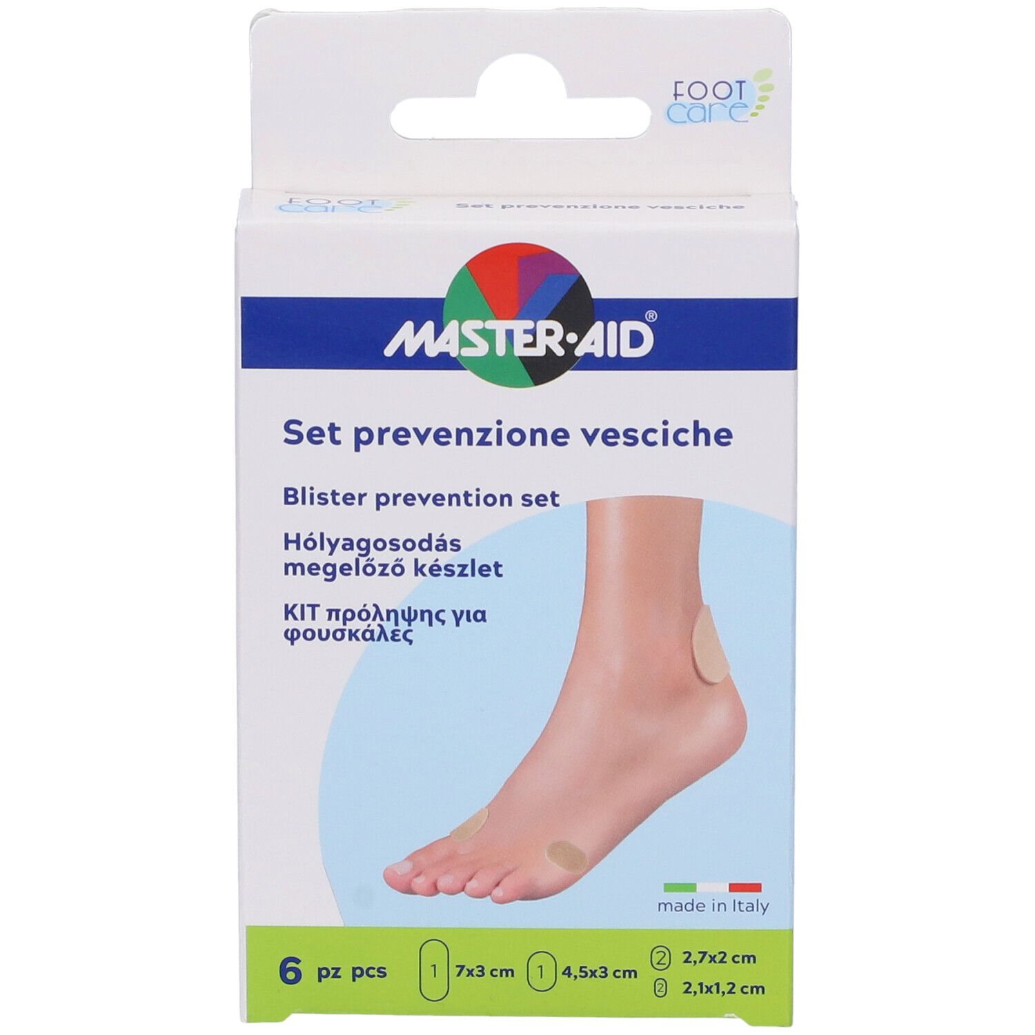 Protezione Vesciche Master-Aid Footcare Mix 6 Pezzi A3