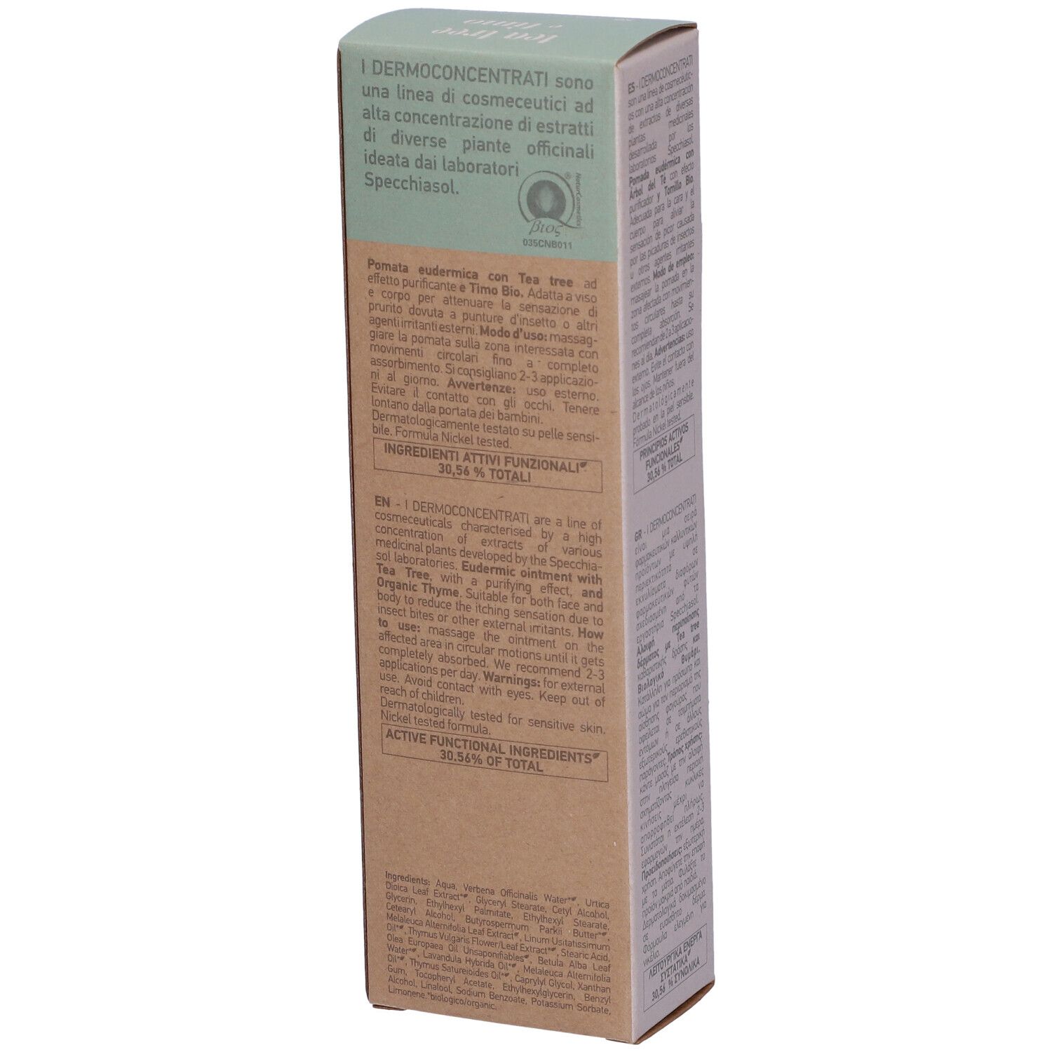 Specchiasol I Dermoconcentrati Tea Tree e Timo Crema