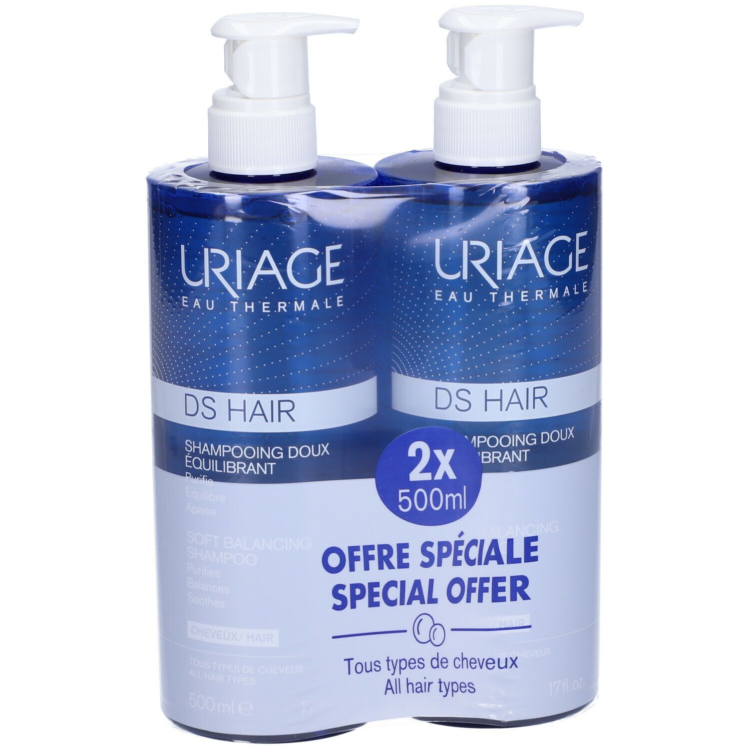 Uriage Ds Hair Shampoo set da 2