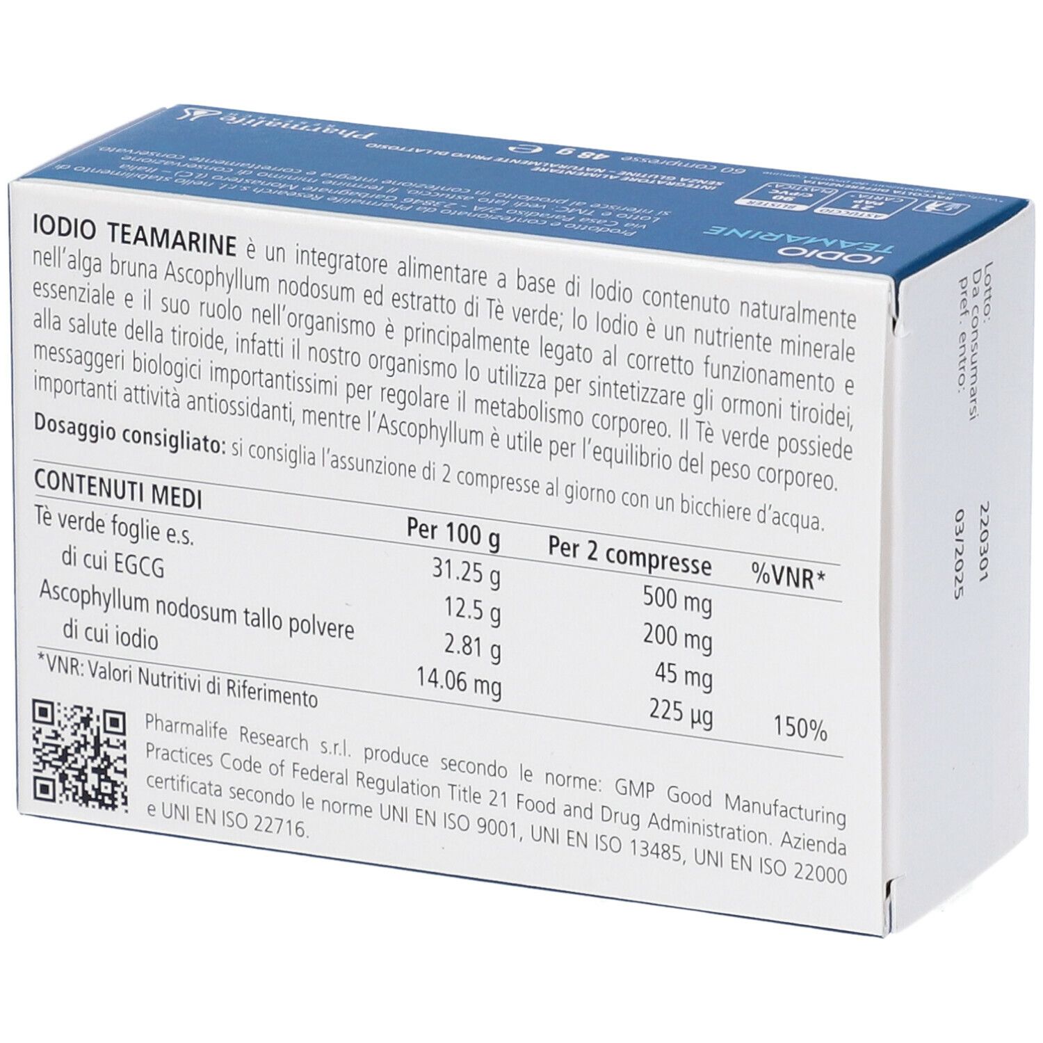 Pharmalife Research Iodio Teamarine