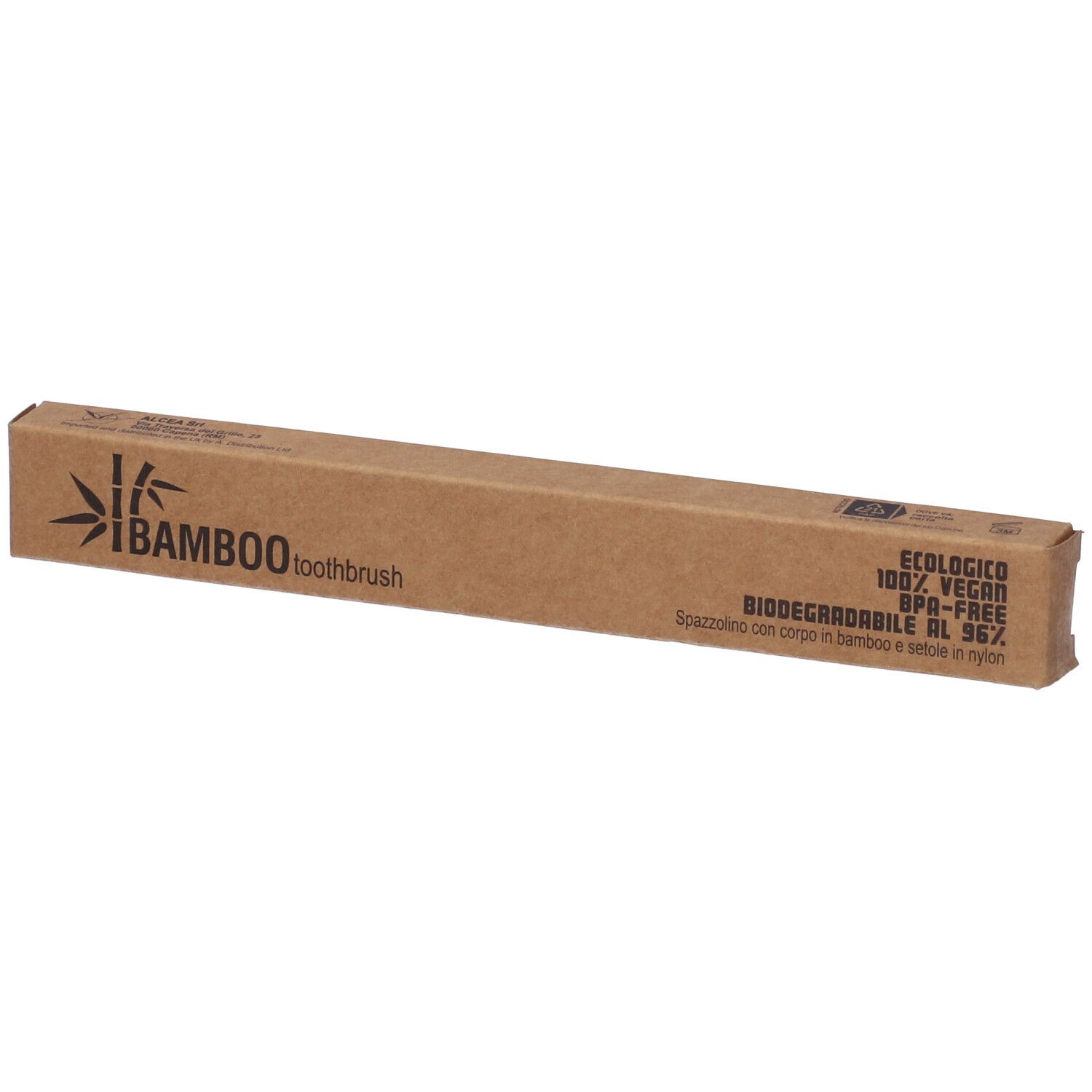 Spazzolino Bamboo Medium Rosso