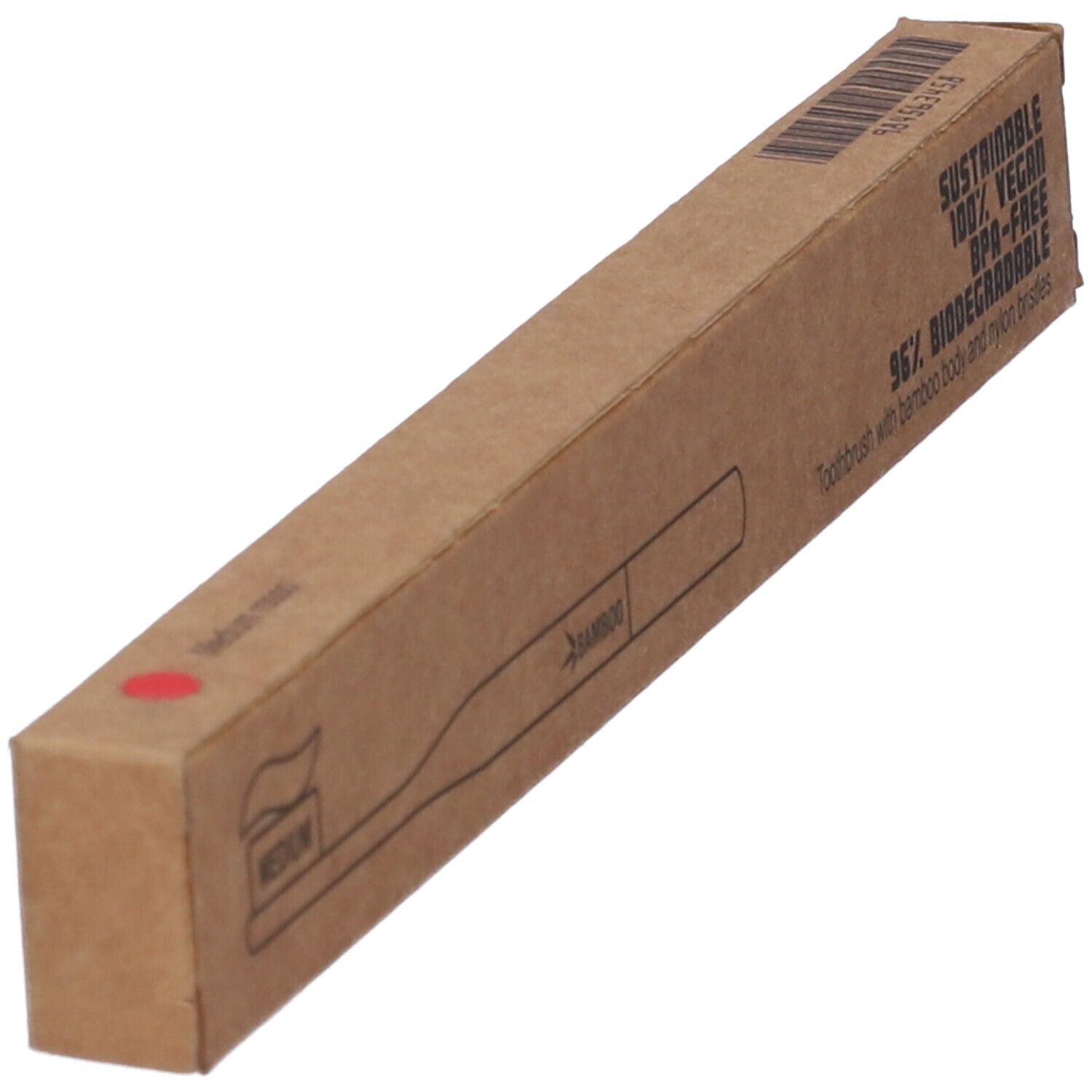 Spazzolino Bamboo Medium Rosso