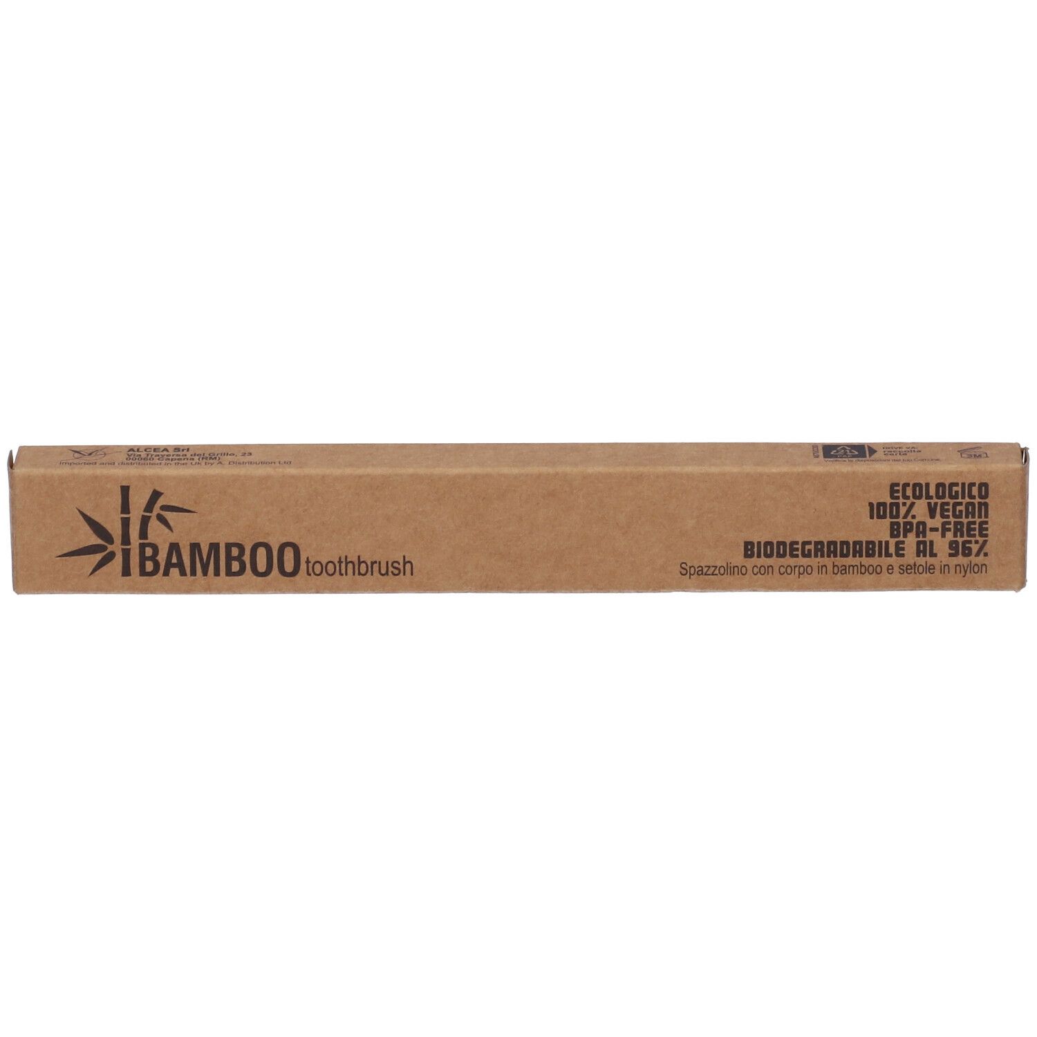 Spazzolino Bamboo Medium Rosso