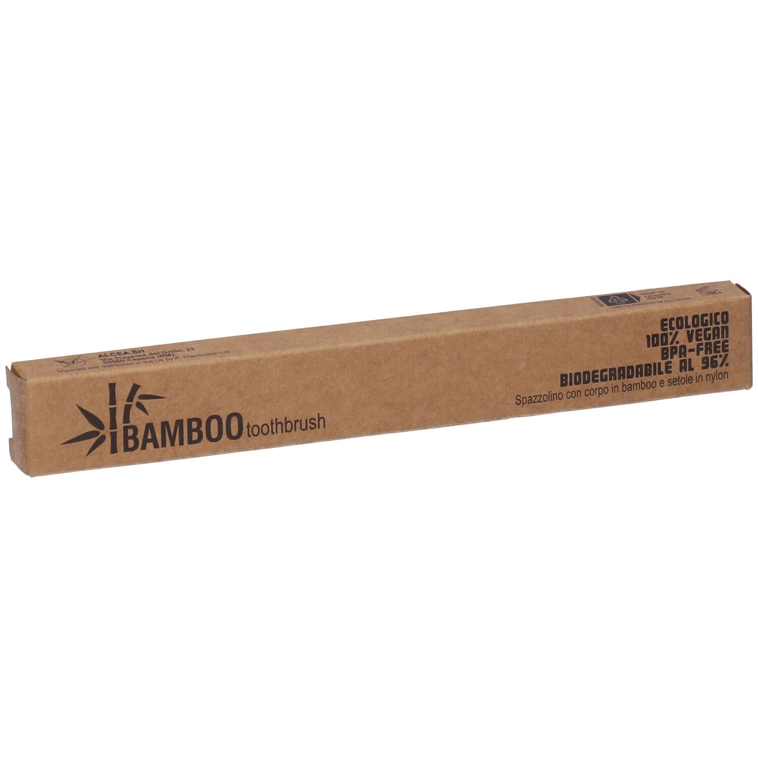 Spazzolino Bamboo Medium Rosso
