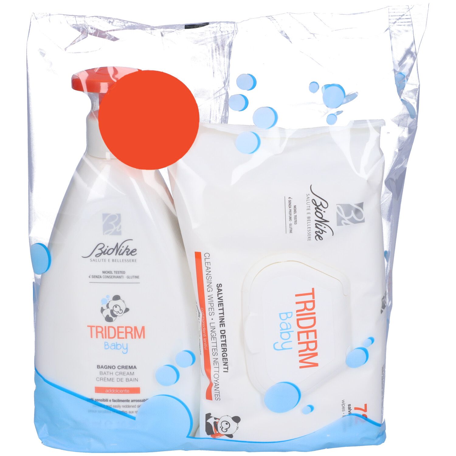 BioNike Triderm Baby Bipack Bagno Crema + Salviettine