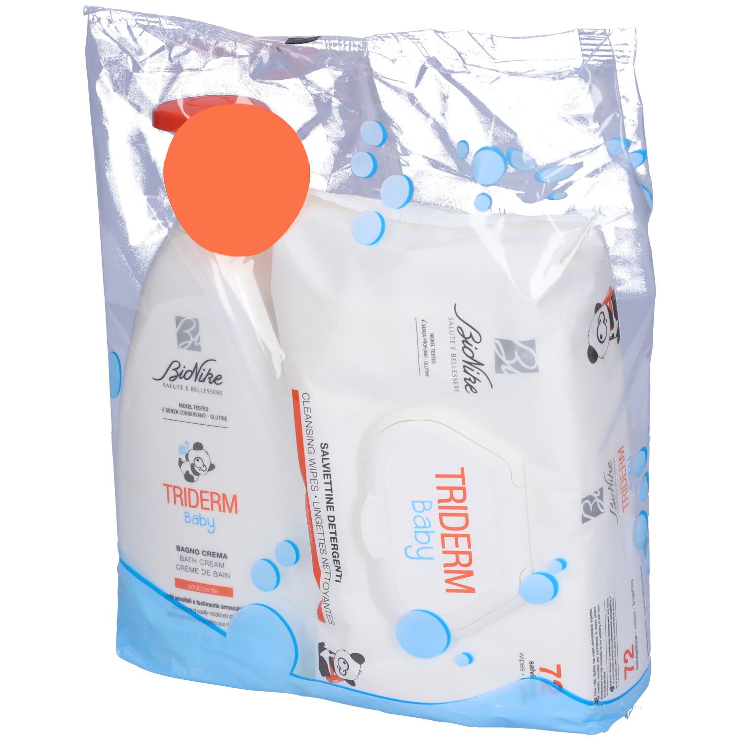 BioNike Triderm Baby Bipack Bagno Crema + Salviettine
