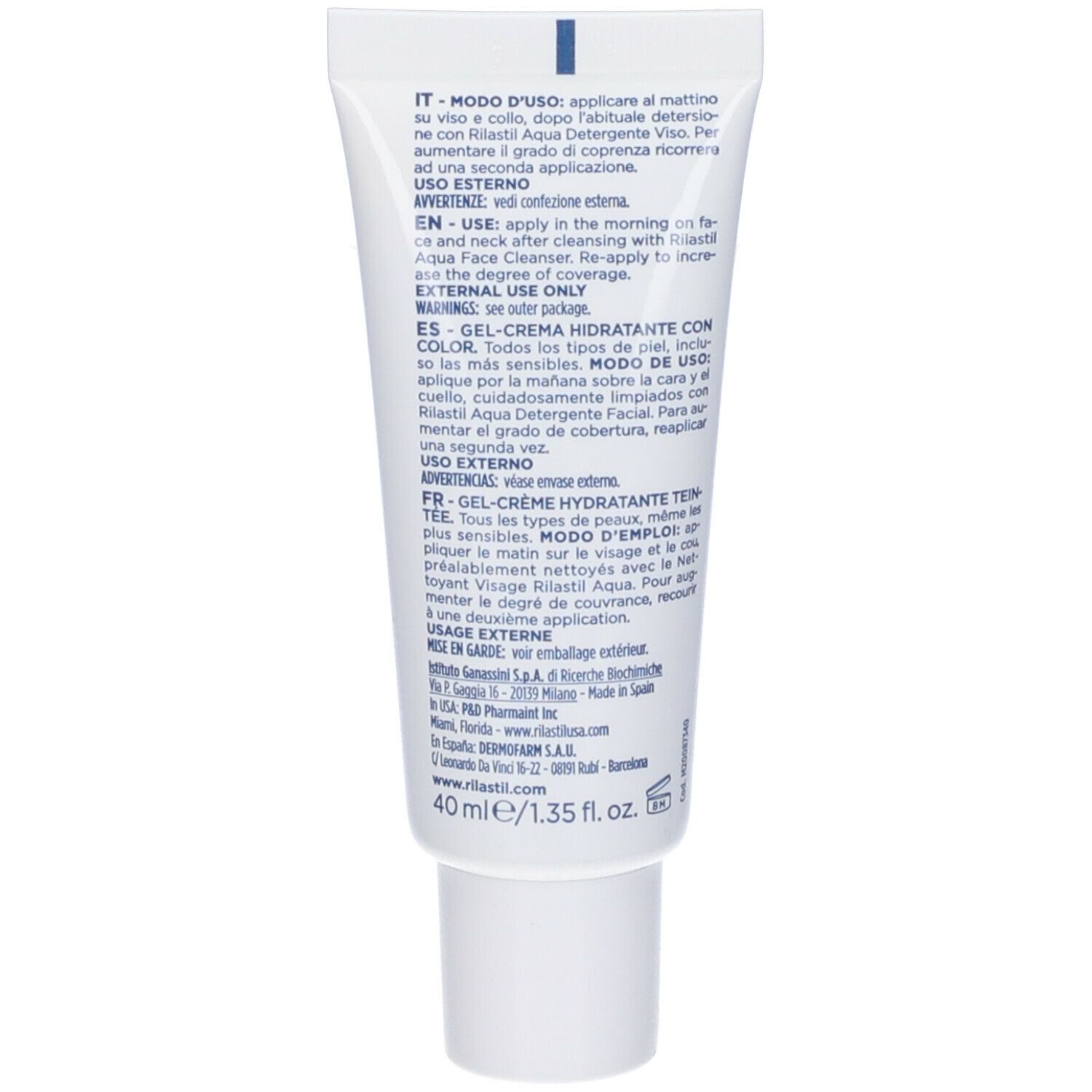 Rilastil Aqua Colorata Gel Crema Medium