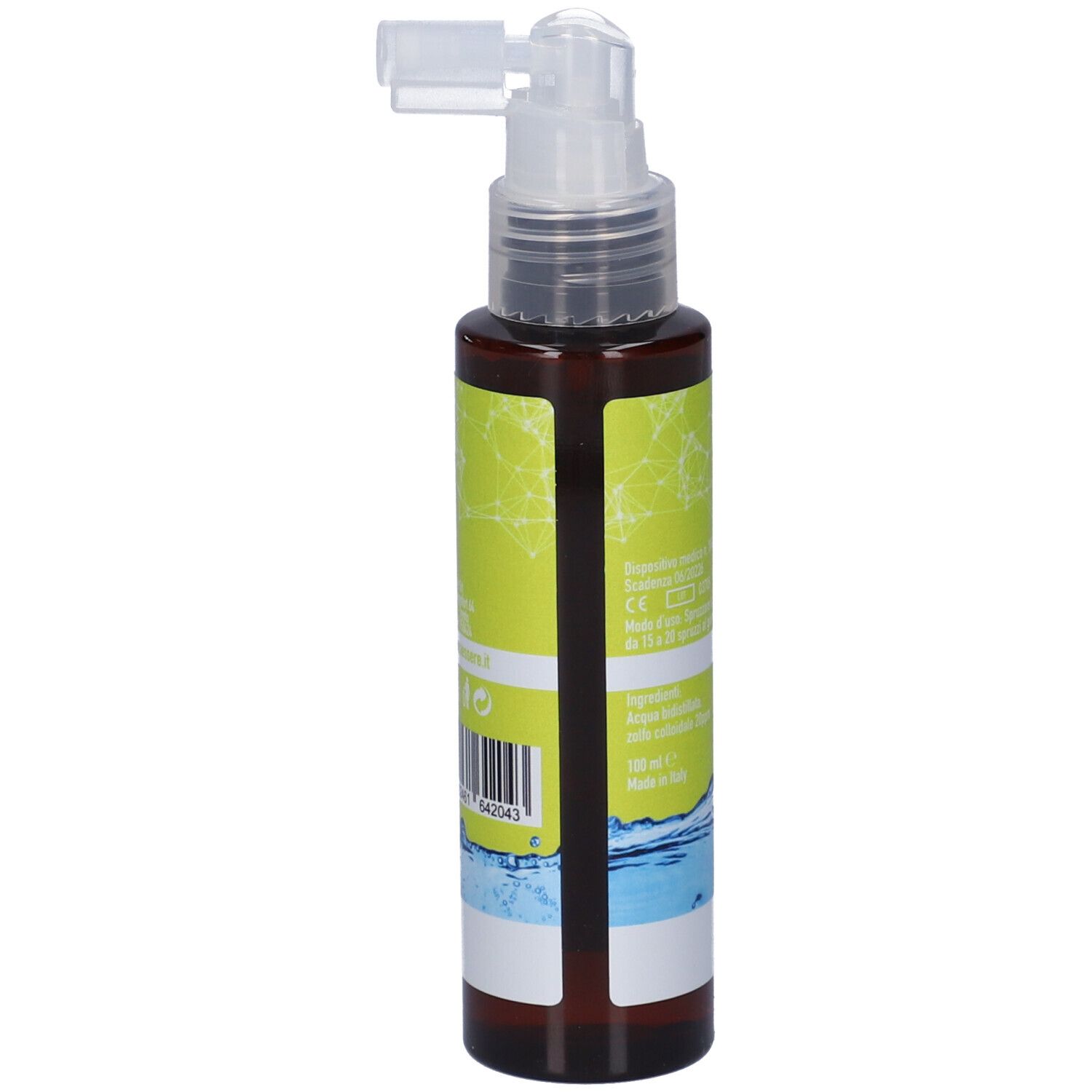 Zolfo Colloidale Plus Spray 20Ppm Medicazione 100 Ml