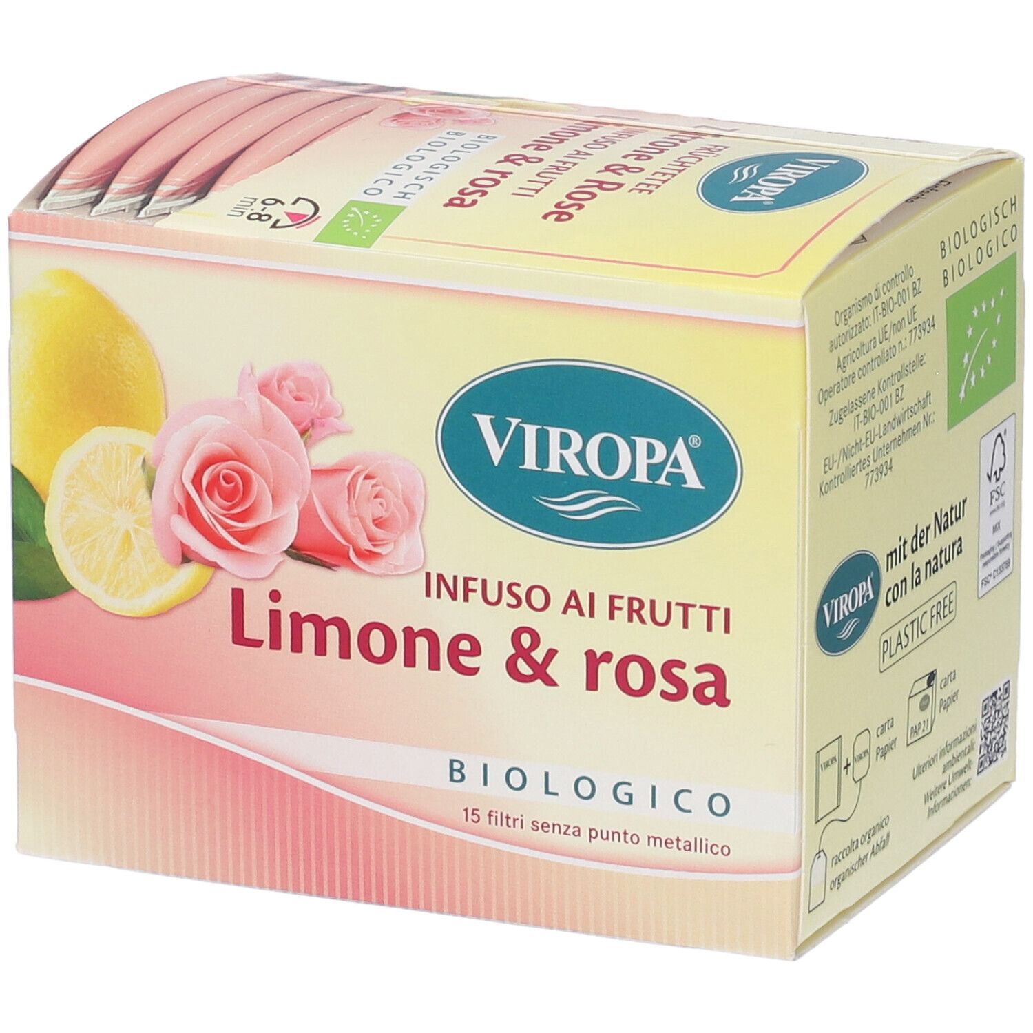 Viropa Infuso Limone E Rosa Bio Filtri