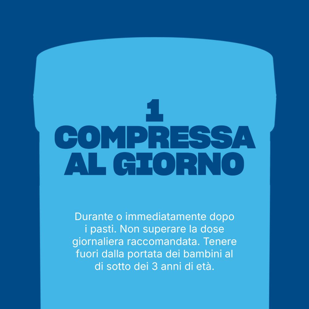 Istruzioni: 1 compressa al giorno.