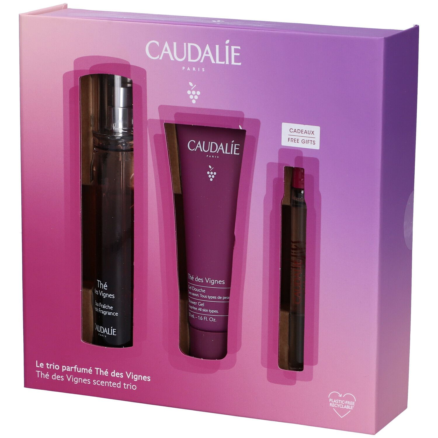 CAUDALIE Cofanetto Trio Profumato Thé des Vignes Acque Fresche e Profumi