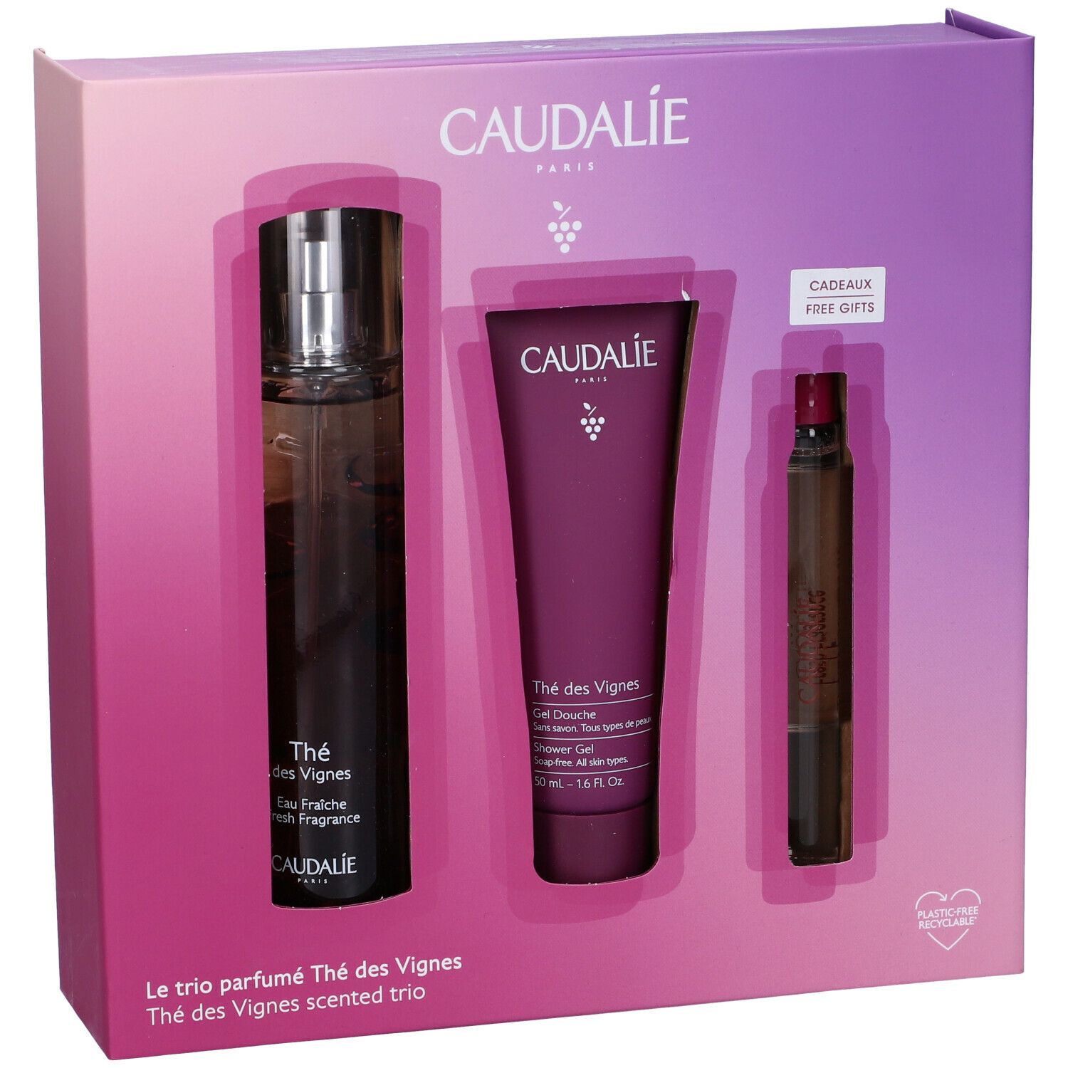 CAUDALIE Cofanetto Trio Profumato Thé des Vignes Acque Fresche e Profumi