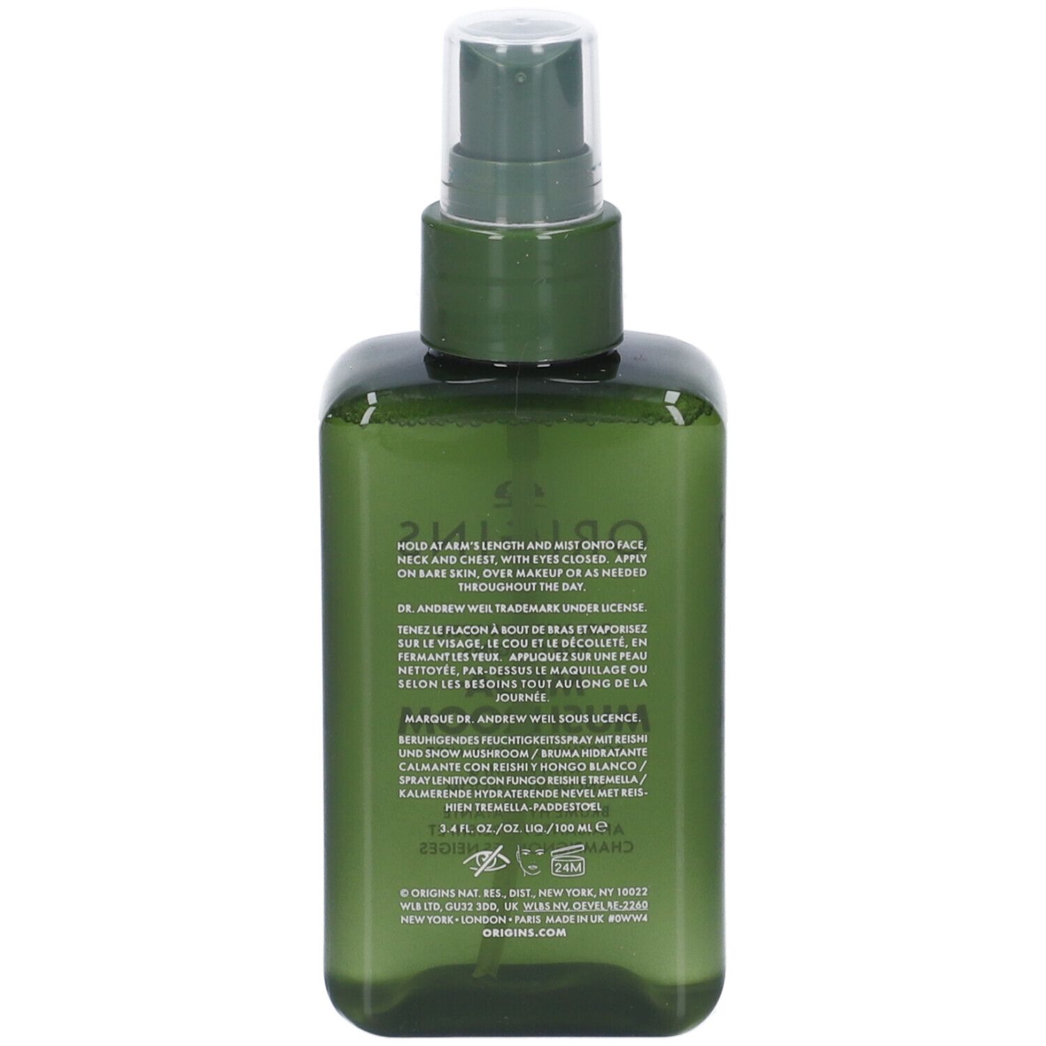 Dr. Andrew Weil for Origins™ Mega-Mushroom Soothing Hydra-Mist Lozione Viso con Reishi e Fungo Snow