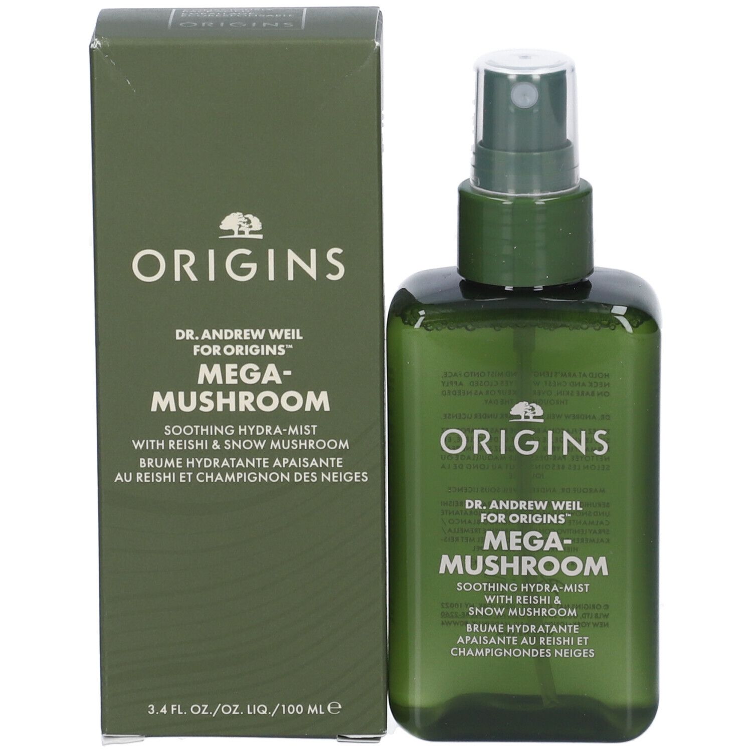 Dr. Andrew Weil for Origins™ Mega-Mushroom Soothing Hydra-Mist Lozione Viso con Reishi e Fungo Snow