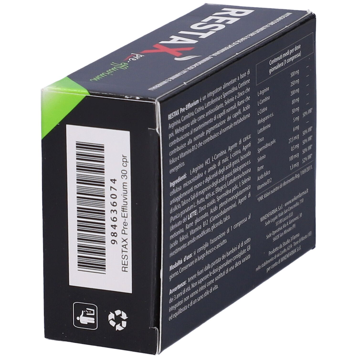 Restax Pre Effluvium 30 Compresse