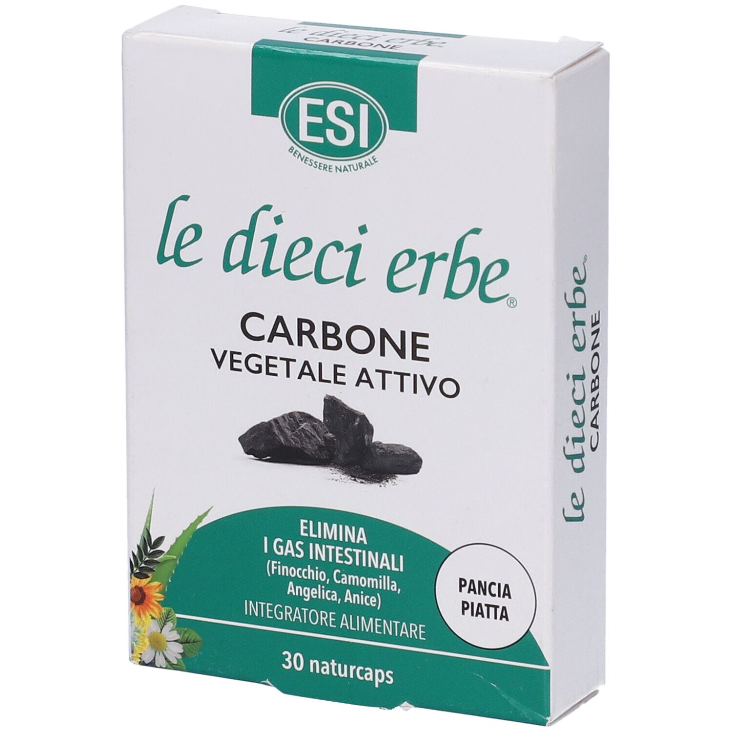 Esi Le Dieci Erbe Carbone Vegetale Attivo 30 Naturcaps