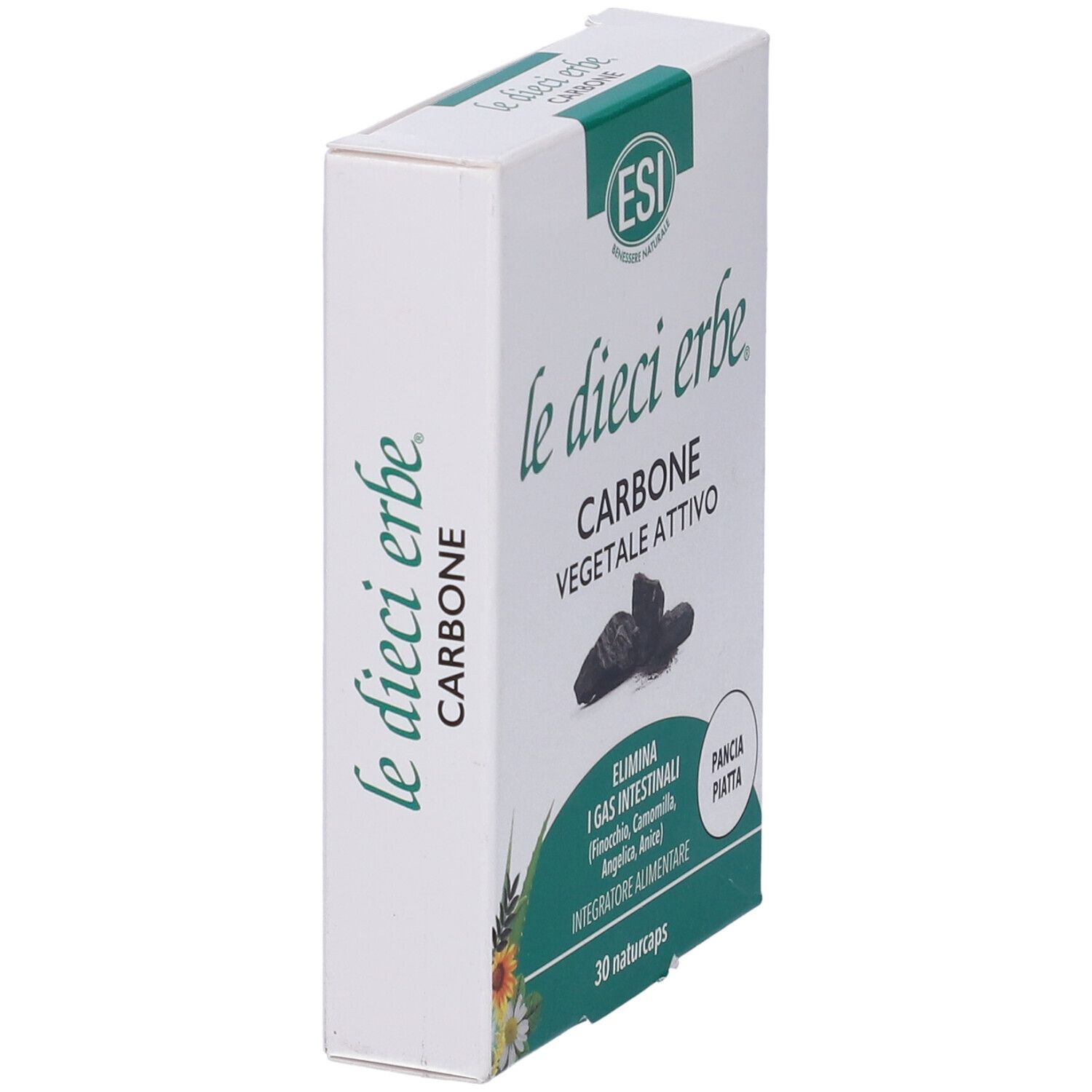 Esi Le Dieci Erbe Carbone Vegetale Attivo 30 Naturcaps
