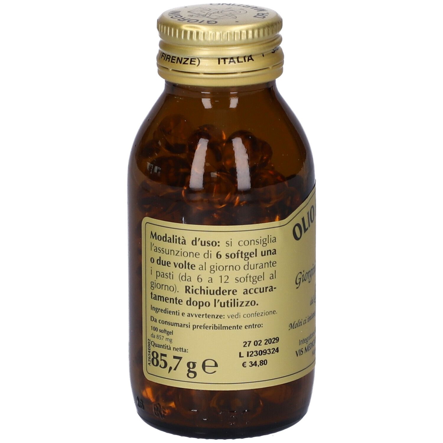 Olio Paradisi 100 Softgel