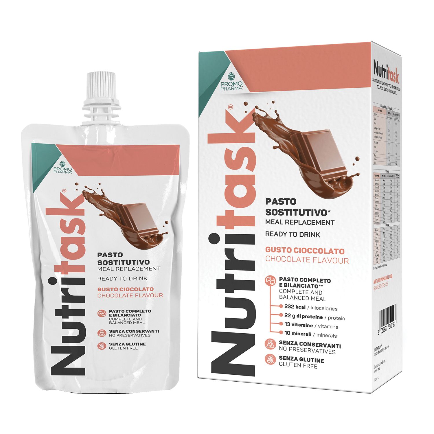 PromoPharma® Nutritask® Pasto Sostitutivo Cioccolato