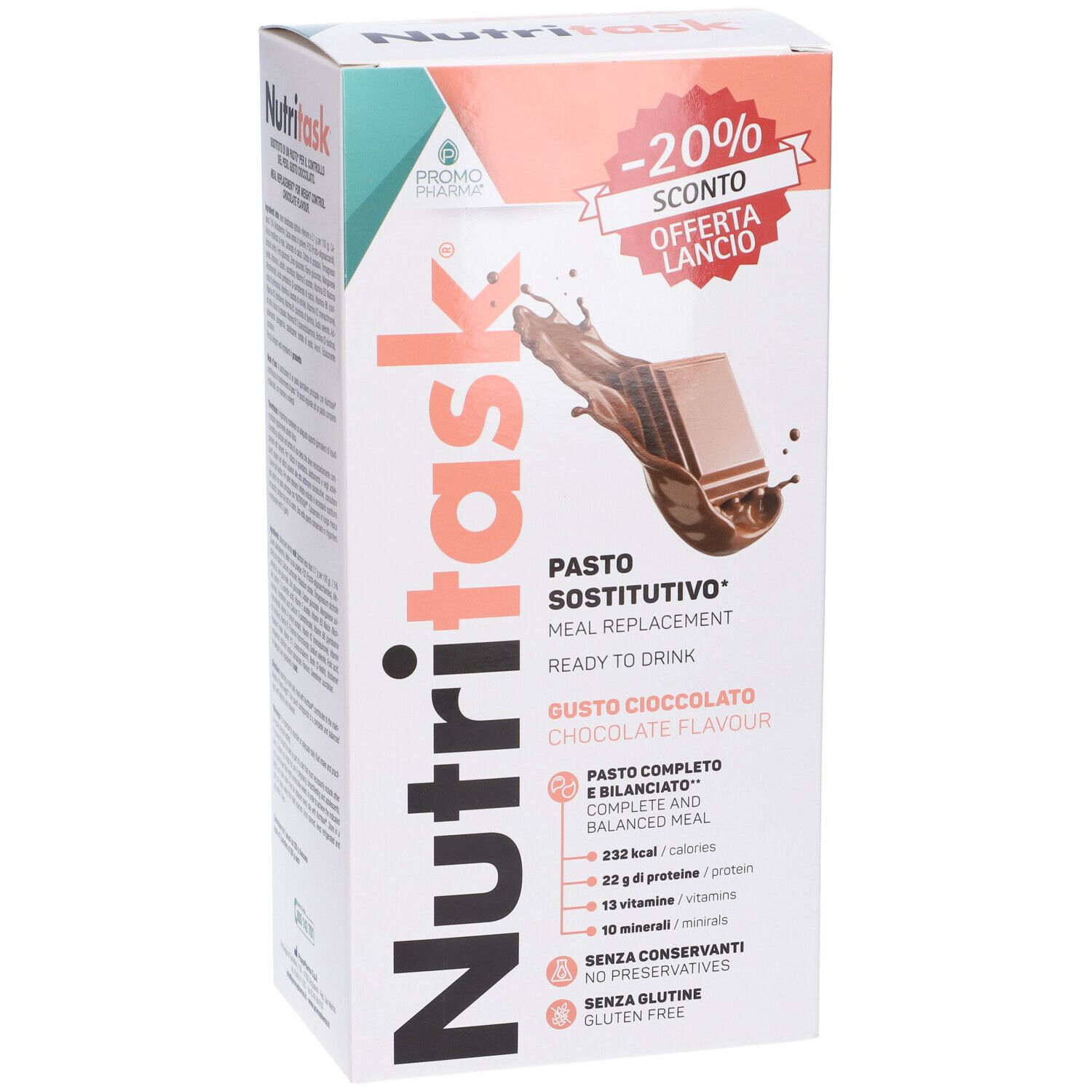 PromoPharma® Nutritask® Pasto Sostitutivo Cioccolato