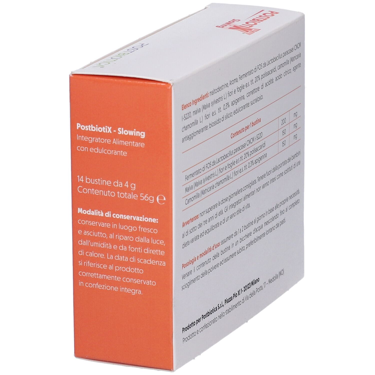 Postbiotix Slowing 14 Bustine Da 4 G