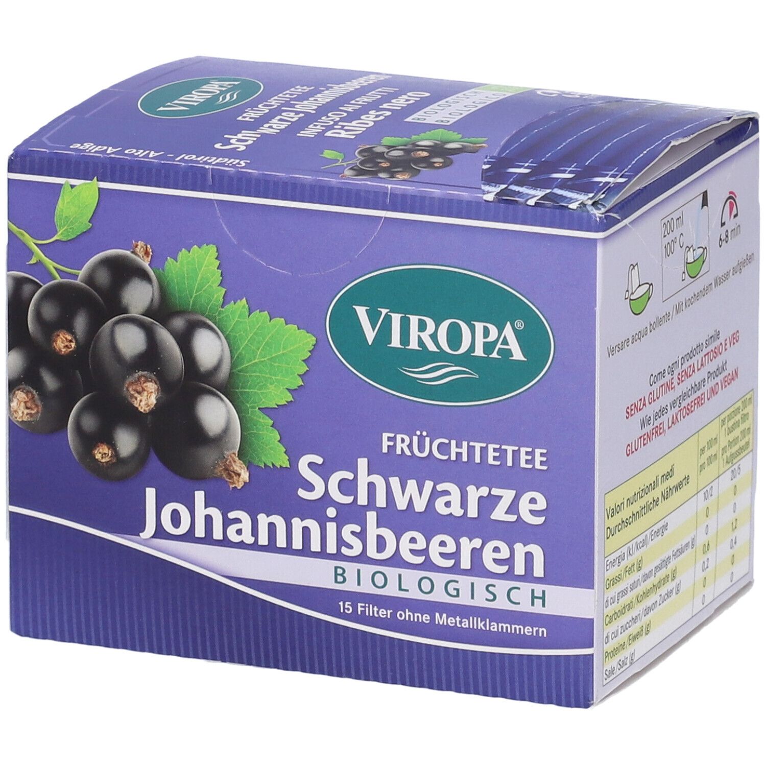 Viropa Ribes Nero Bio 15 Bustine