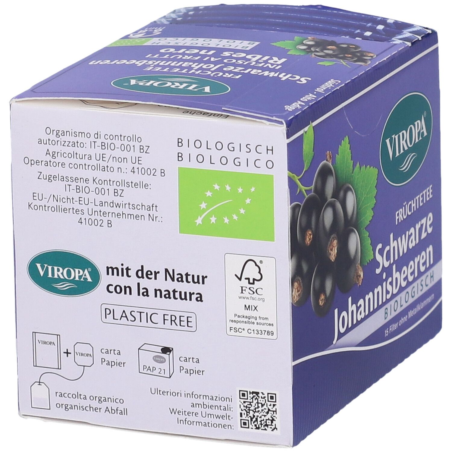 Viropa Ribes Nero Bio 15 Bustine